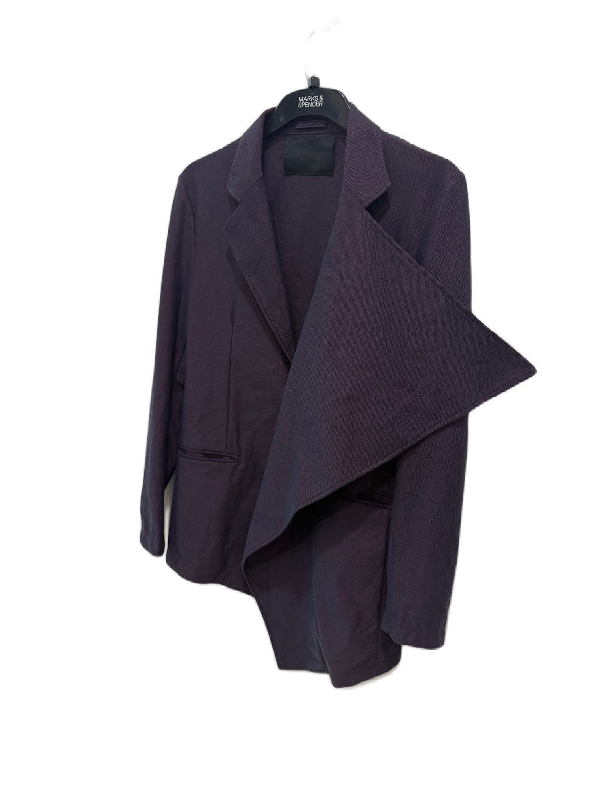 Prada Prada Mens Asymmetric Draped Blazer, Avant-Garde Size 52 Size US L / EU 52-54 / 3 - 3 Thumbnail