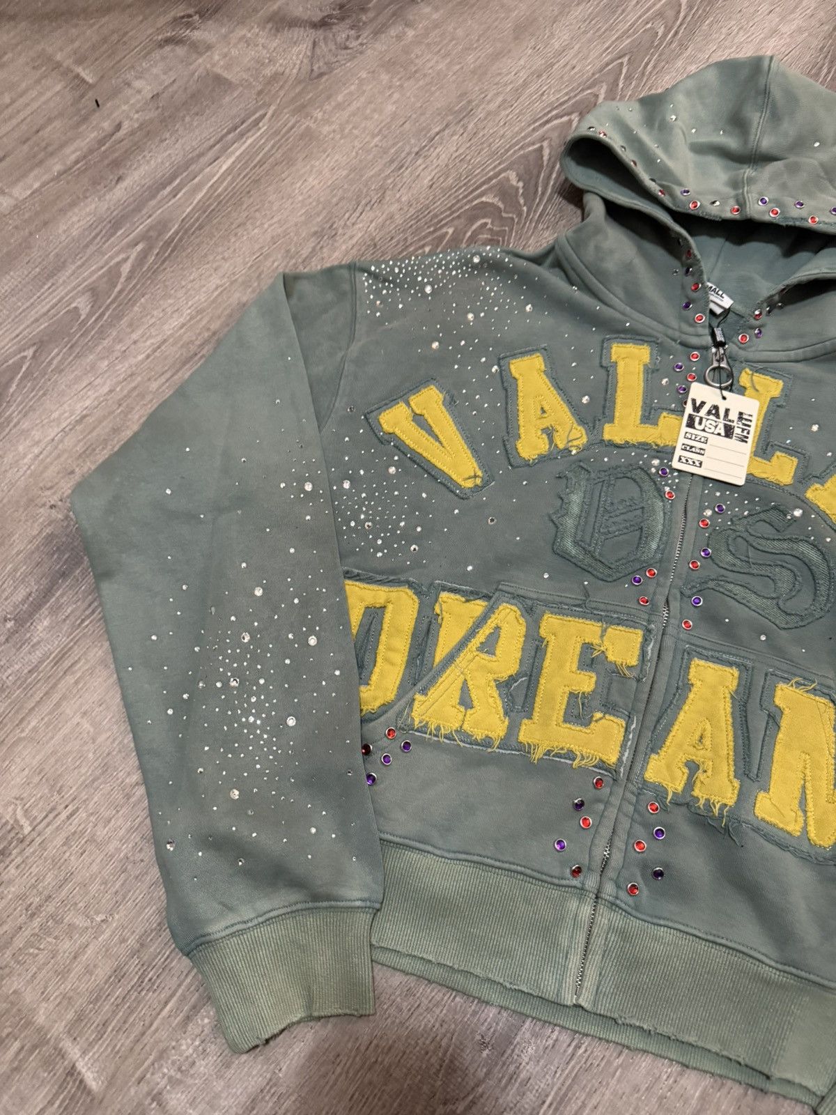 Vale Vale Forever Bank Zip Up Hoodie - Green - Size Medium Size US M / EU 48-50 / 2 - 2 Thumbnail