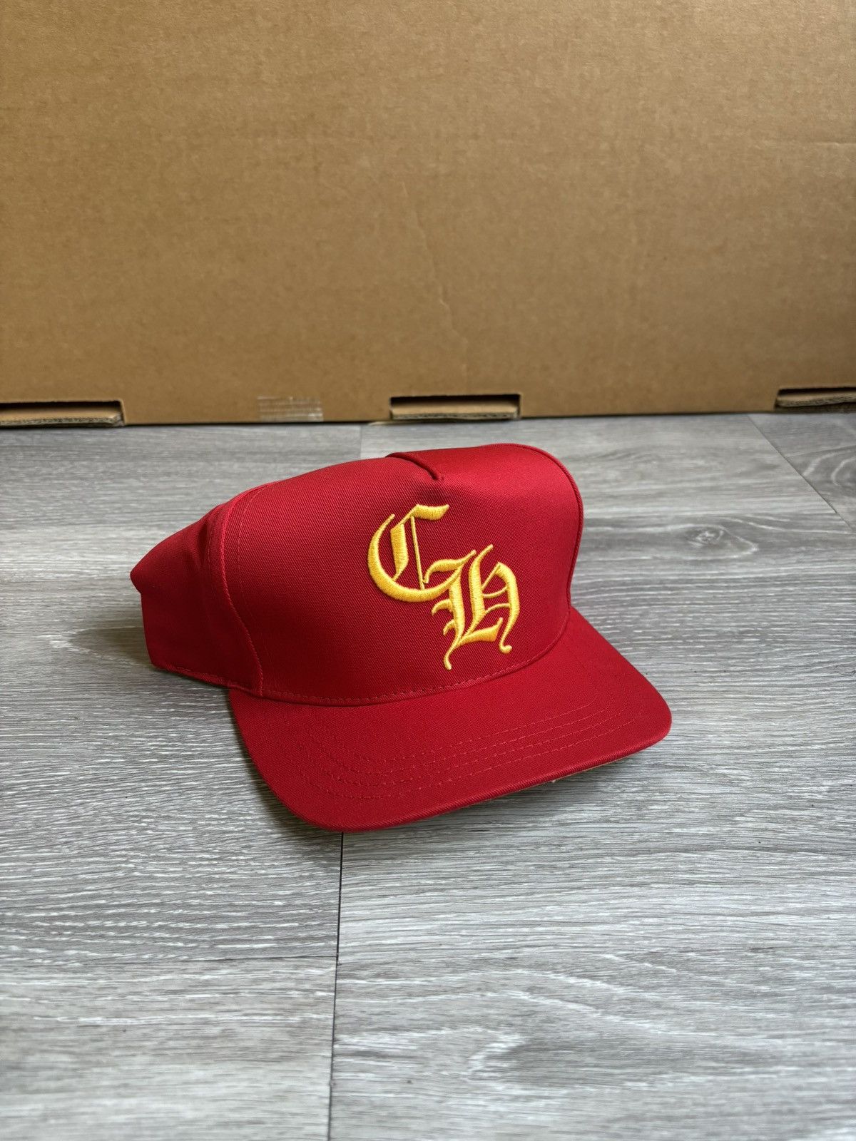 Chrome Hearts Chrome Hearts Red/Gold Baseball Hat Size ONE SIZE - 2 Thumbnail