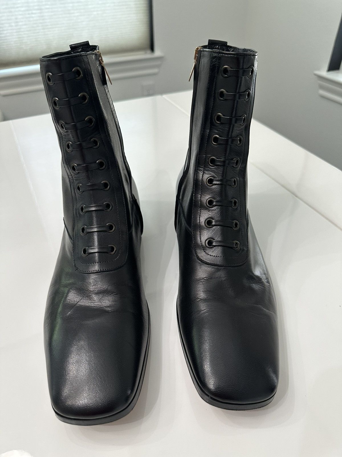 Yves Saint Laurent Yves Saint Laurent Men's Leather Booties Size US 11 / EU 44 - 1 Thumbnail