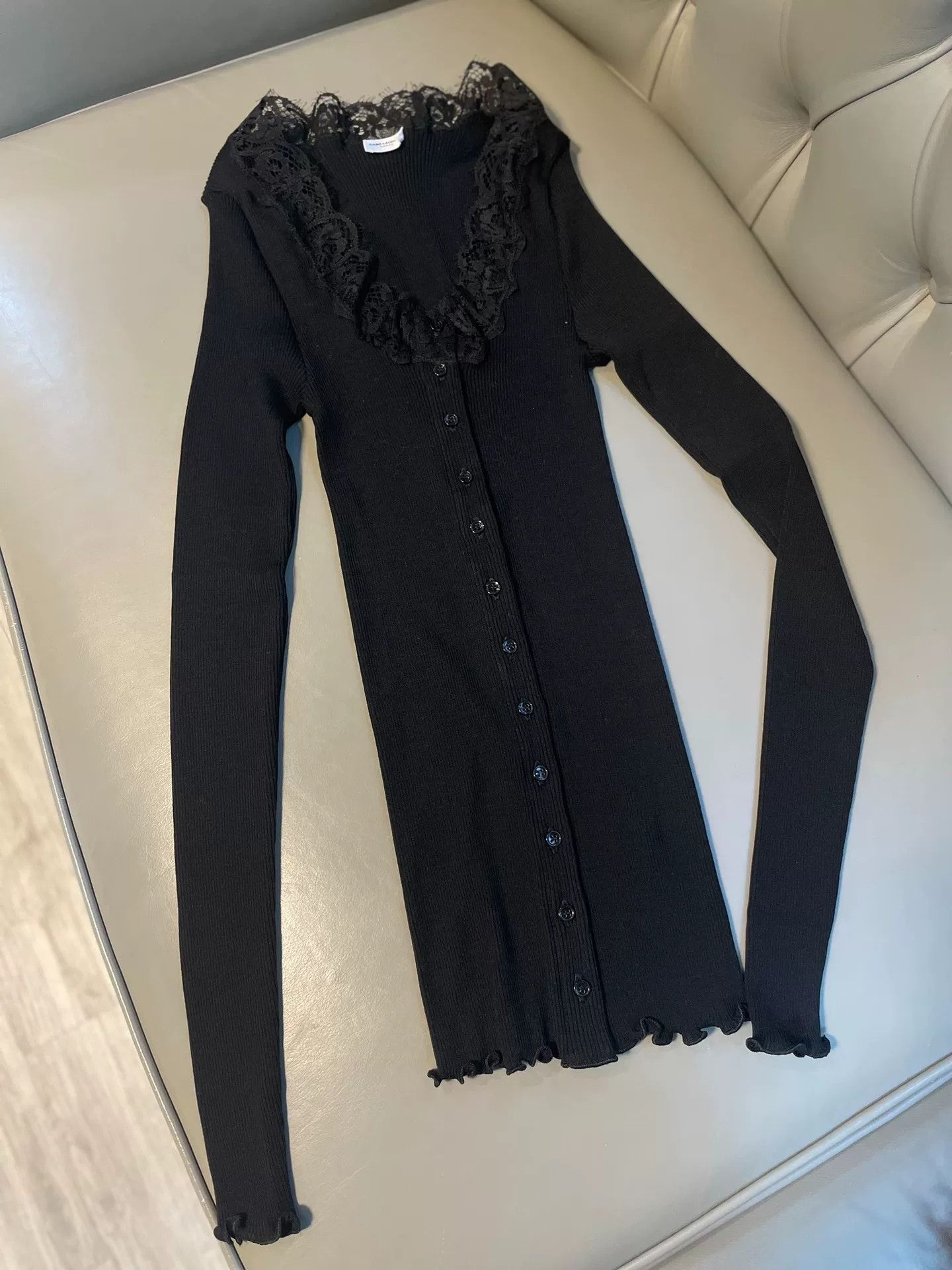 Saint Laurent Paris Saint Laurent Knit Lace Cardigan Size XS / US 0-2 / IT 36-38 - 1 Thumbnail
