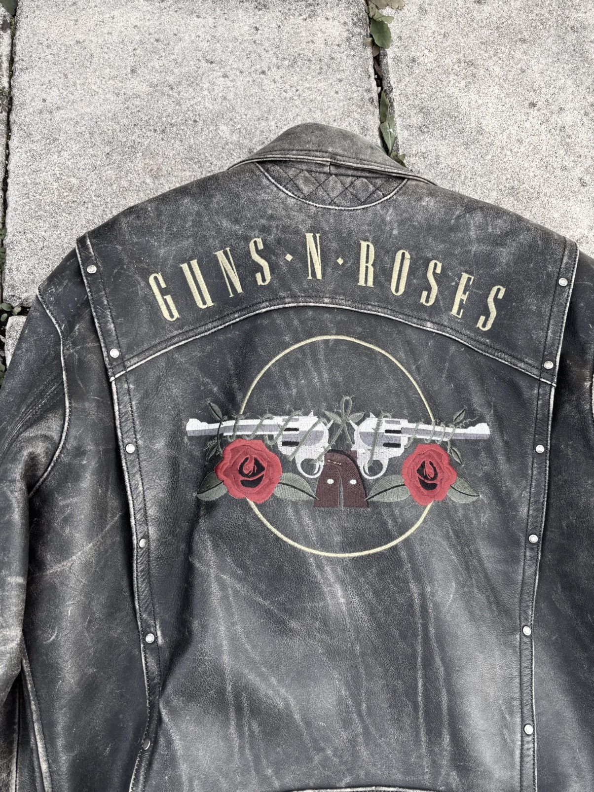 Guns N' Roses Guns N Roses x Hein Gericke 1994 Tour leather biker jacket Size US L / EU 52-54 / 3 - 7 Thumbnail