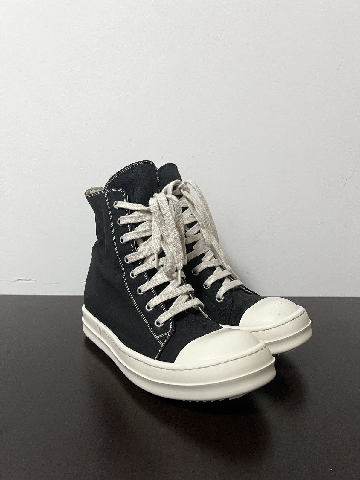 Rick Owens Drkshdw Rick owens ss19 ramones high top sneakers sz35.5 Size US 5.5 / IT 35.5 - 5 Thumbnail