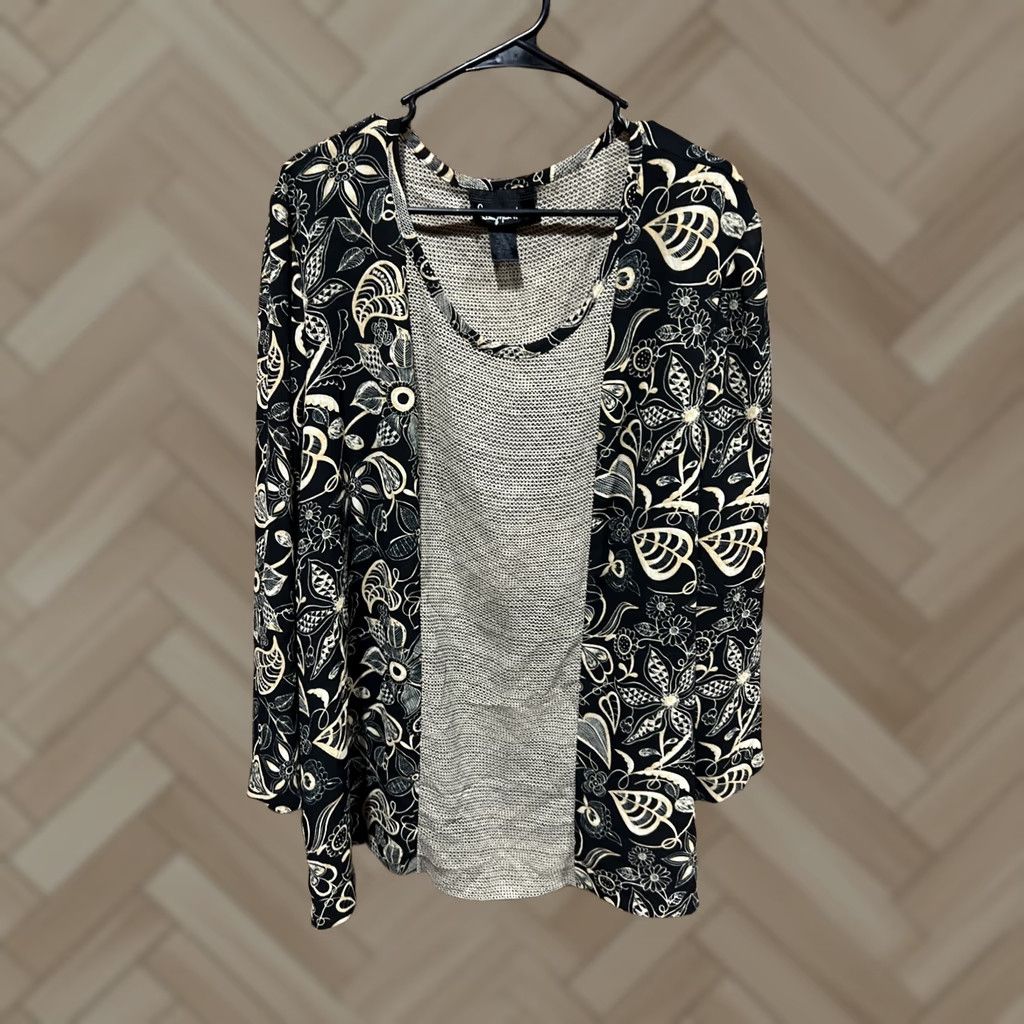 Vintage VINTAGE Anthony Mark Hawkins Blouse Shirt Women 26W Plus Size Black 90s Bohemian Shirt Womens Size 4XL / US 24-26 - 1 Thumbnail
