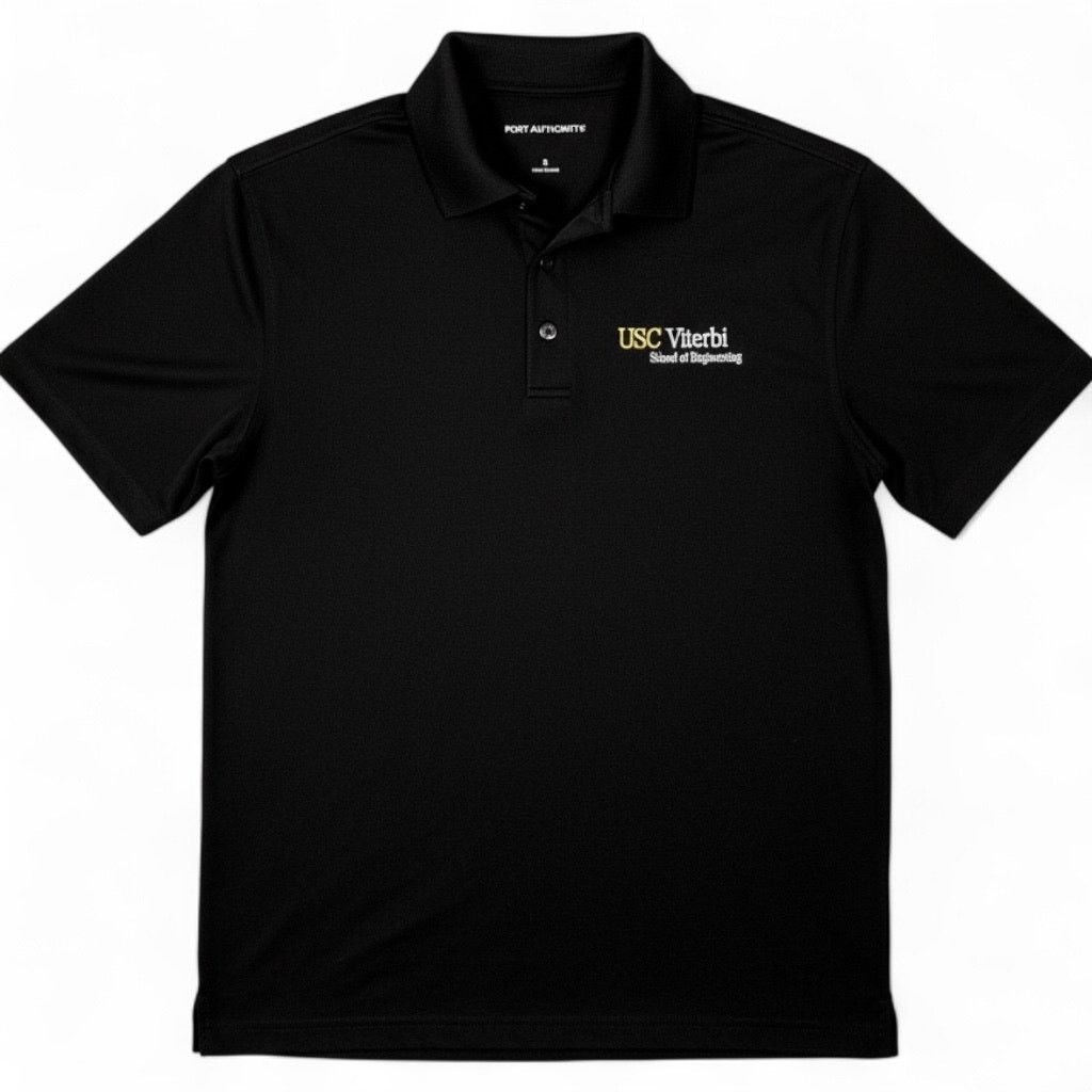 Port Authority USC Southern California Viterbi School Black Polo Men's S Size US S / EU 44-46 / 1 - 1 Thumbnail