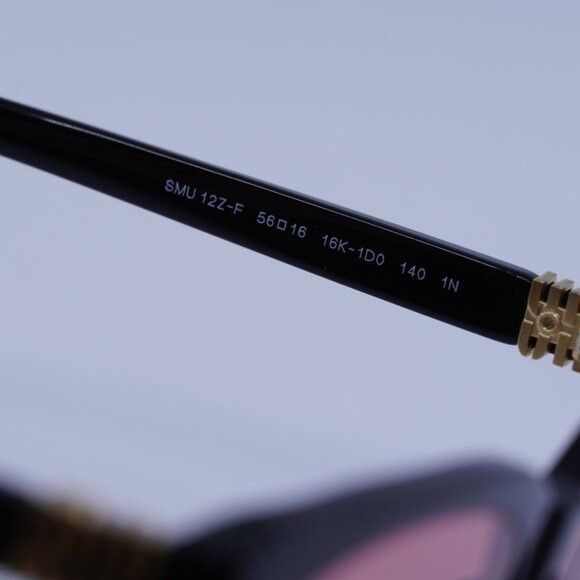 Miu Miu Miu Miu MU12ZSF 16K1D0 Sunglasses Black Aviator Frame Size ONE SIZE - 7 Thumbnail