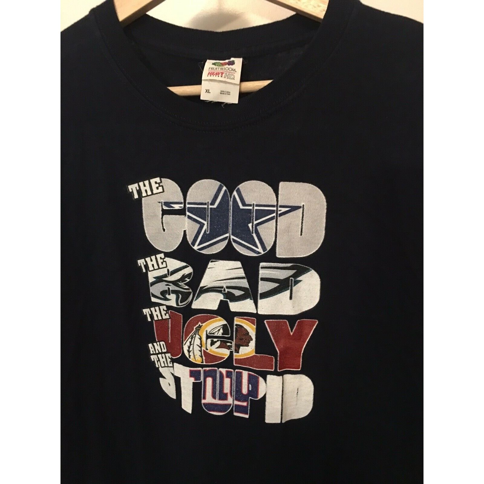Fruit Of The Loom Hanes The Good The Bad The Ugly The Stupid Shirt Cowboys Mas Size US XL / EU 56 / 4 - 1 Thumbnail