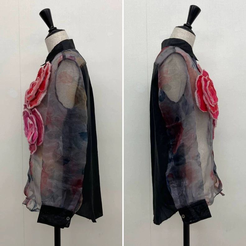 Comme des Garcons Comme Des Garcons Three-dimensional rose shirt Size M / US 6-8 / IT 42-44 - 2 Thumbnail