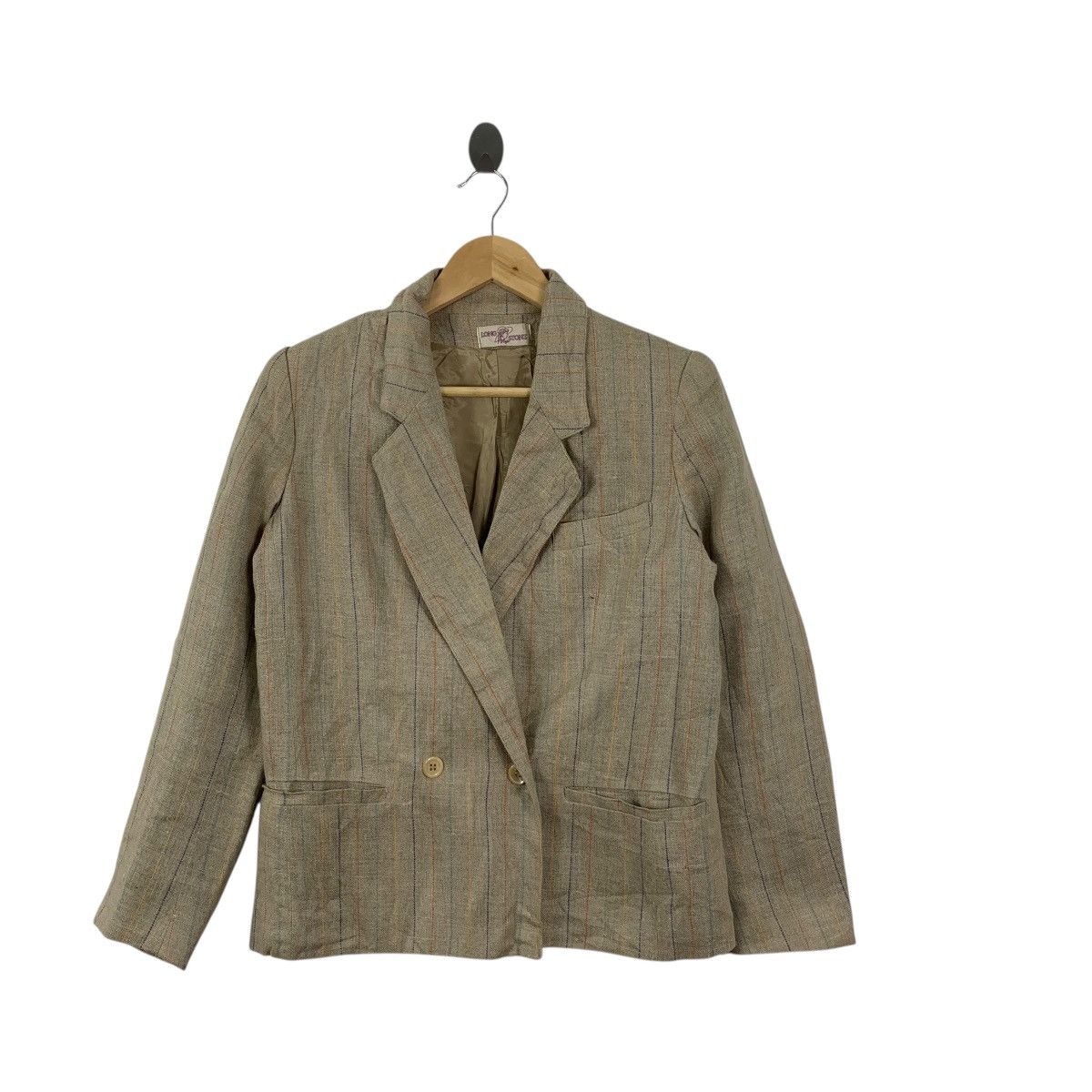 Vintage Vintage 90s LONG STONE EMMEDIPI Made In Italy Peacoat Blazer Size S / US 4 / IT 40 - 3 Thumbnail