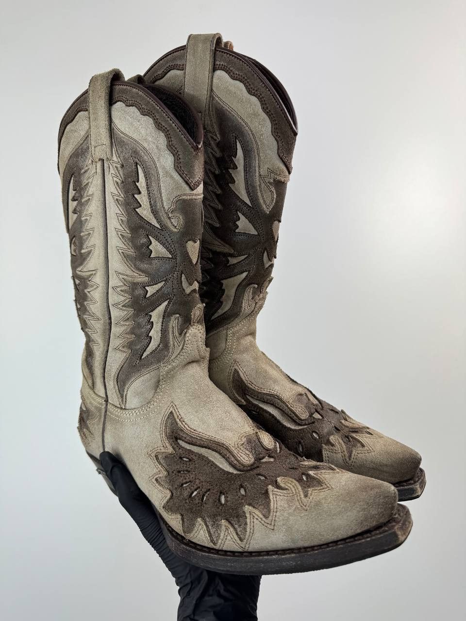 Sendra Sendra Western Cowboy Boots Suede Womens Size 6.5 EU 37 Size US 6.5 / IT 36.5 - 1 Thumbnail