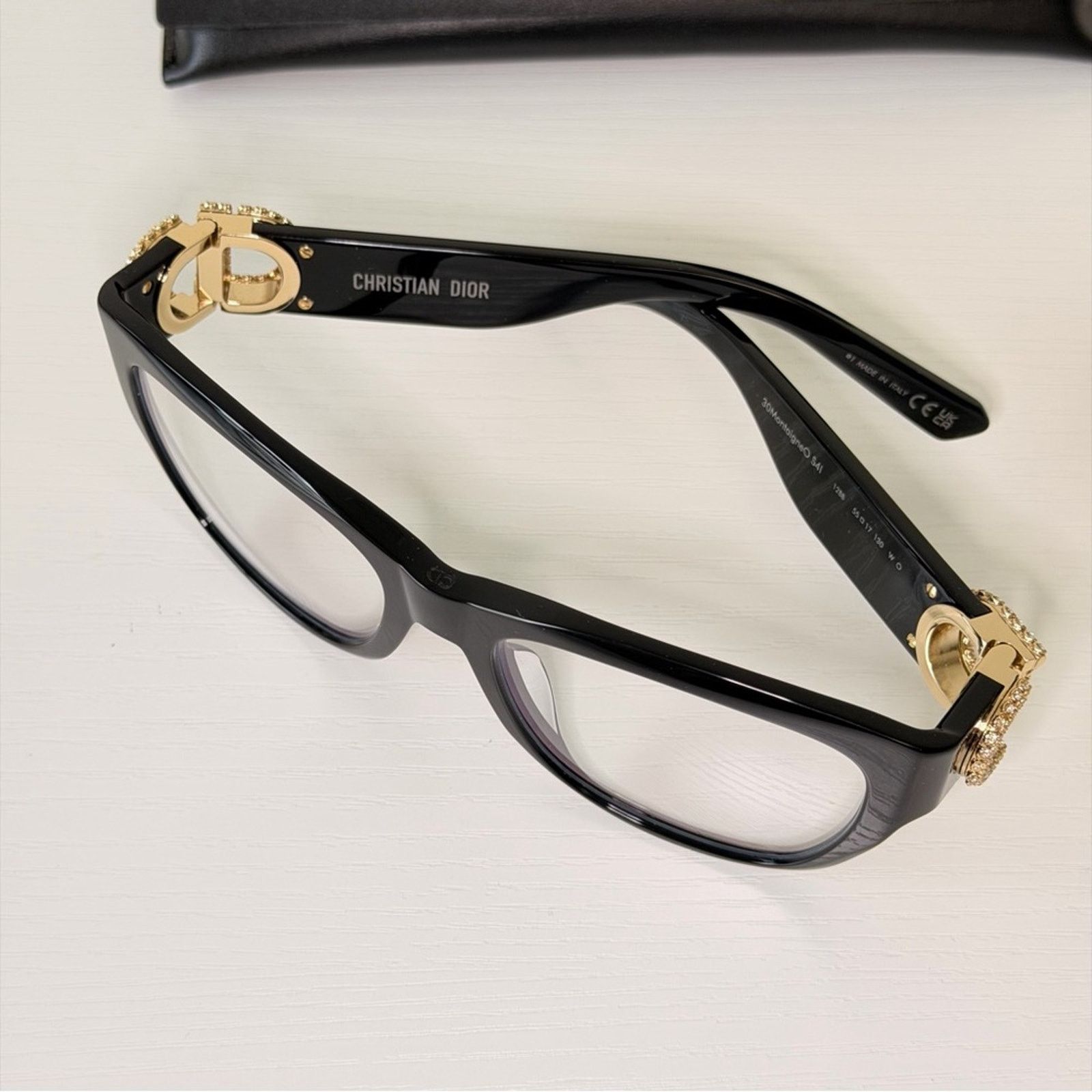 Dior New! Dior Women's Glasses in Black, 30MontaigneO S4I 12BB Size ONE SIZE - 12 Thumbnail
