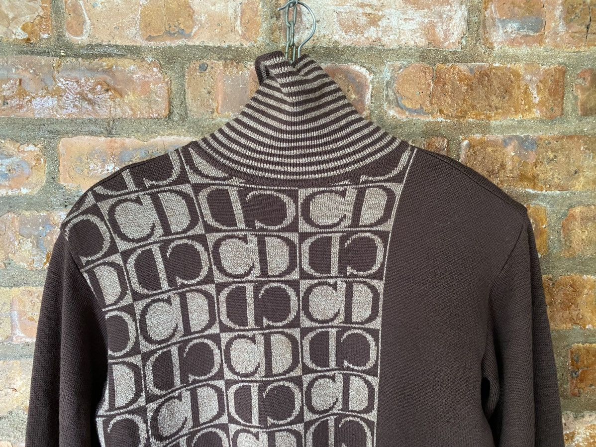 Dior 1990s Cristian Dior CD turtle neck wool jacquard Size M / US 6-8 / IT 42-44 - 3 Thumbnail