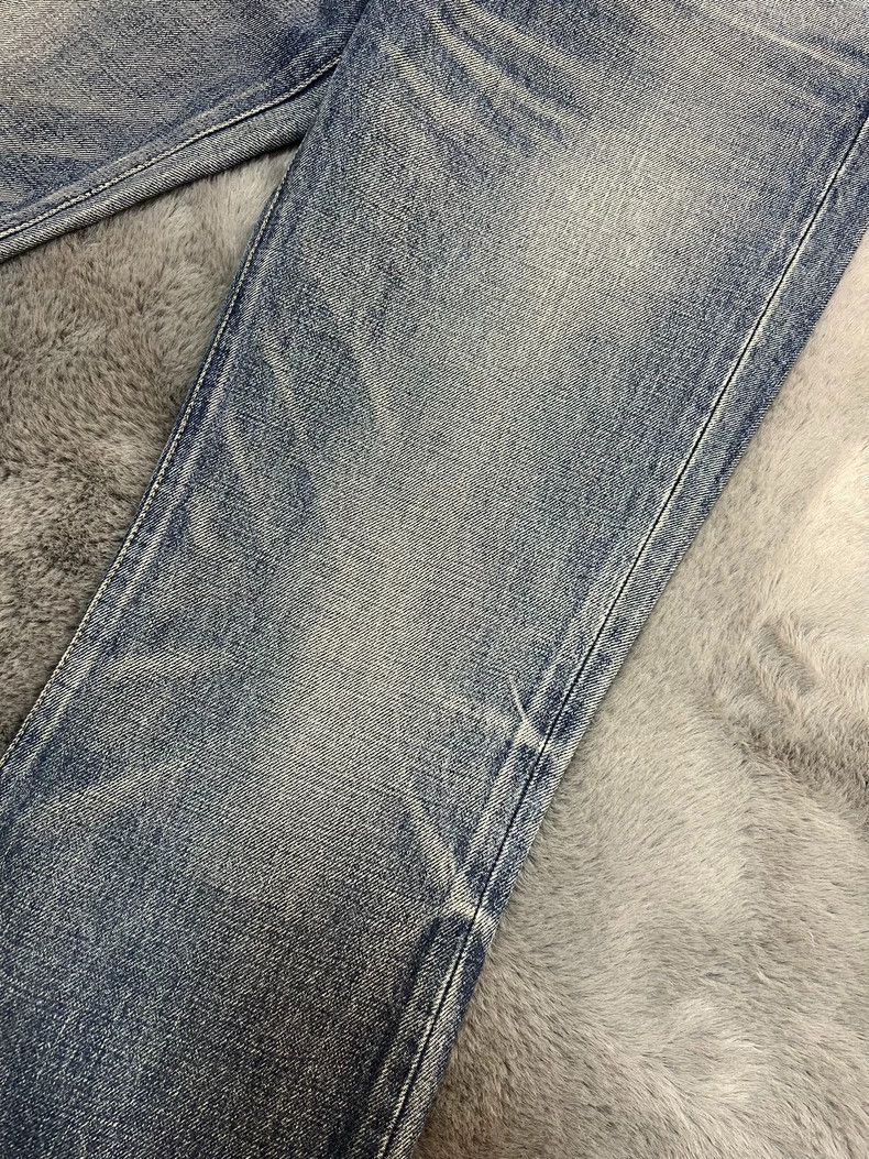 Celine CELINE Arc de Triomphe gold chain washed blue micro-flared Size US 30 / EU 46 - 5 Thumbnail