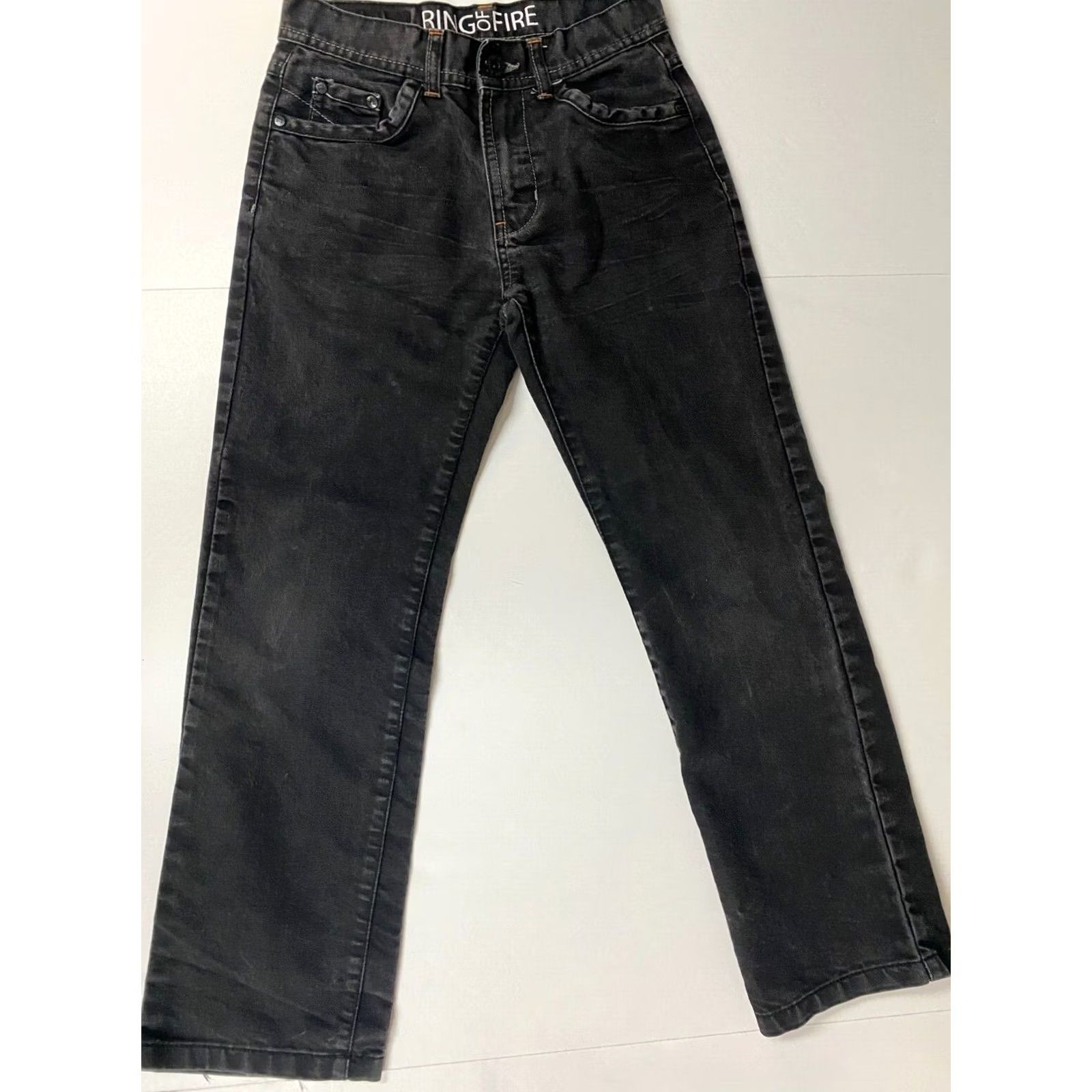 Ring Of Fire Ring of Fire Womens Jeans 24x24 Black Straight Regular Size 42" / US 20 - 6 Thumbnail
