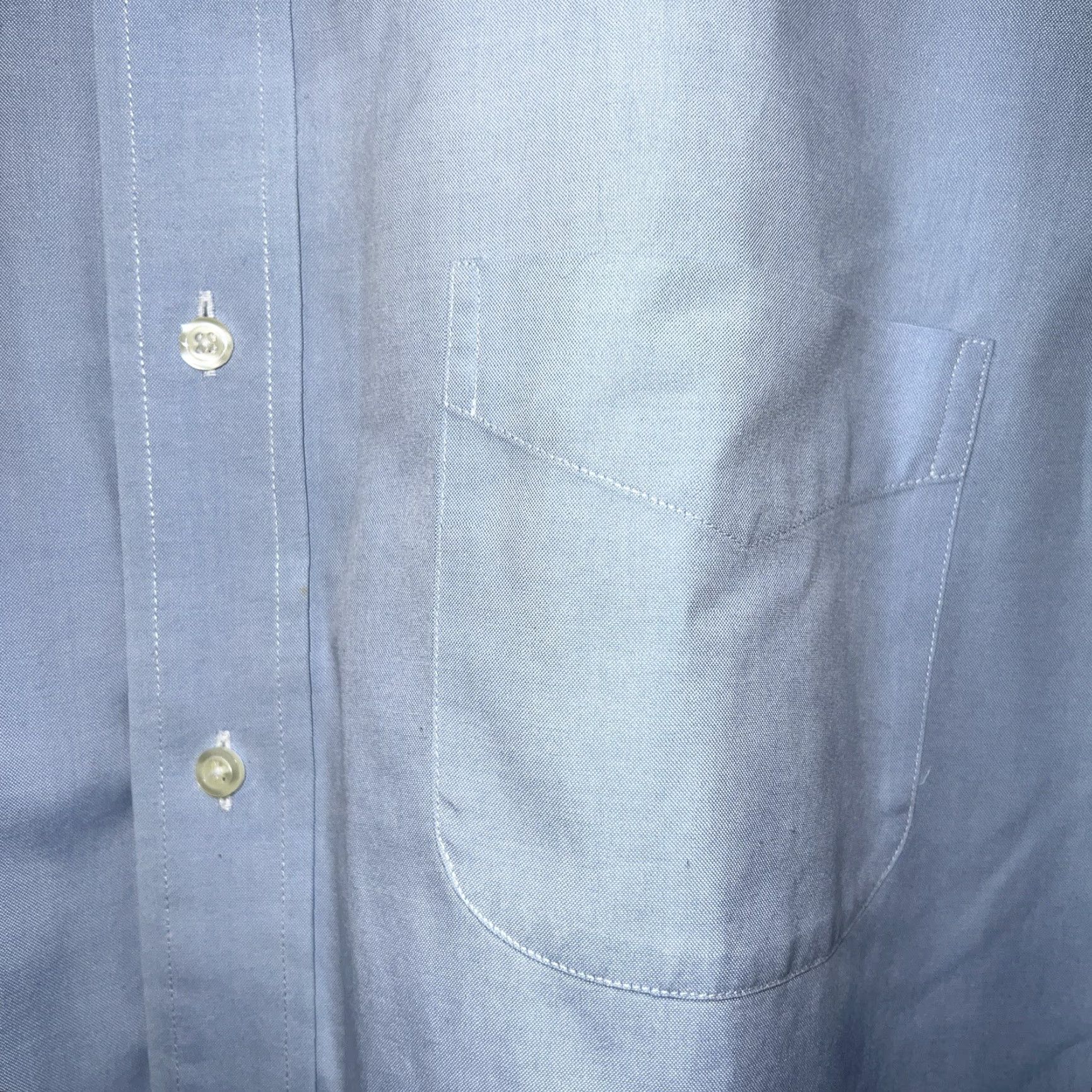 Brooks Brothers Brooks Brothers Dress Shirt Mens Size S Blue Non Iron Button Up Shirt Size 36R - 3 Thumbnail