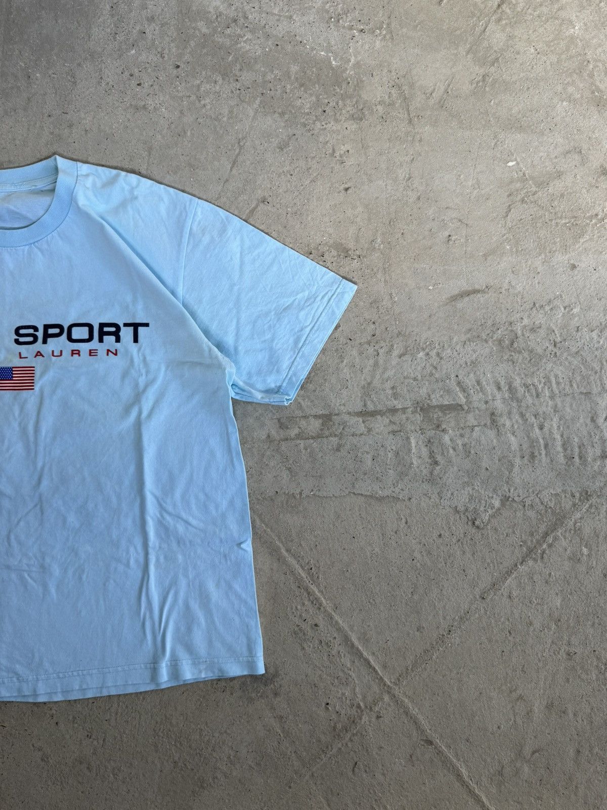 Polo Ralph Lauren VINTAGE POP CULTURE POLO SPORT BIG LOGO USA FLAG TSHIRT Size US XL / EU 56 / 4 - 5 Thumbnail