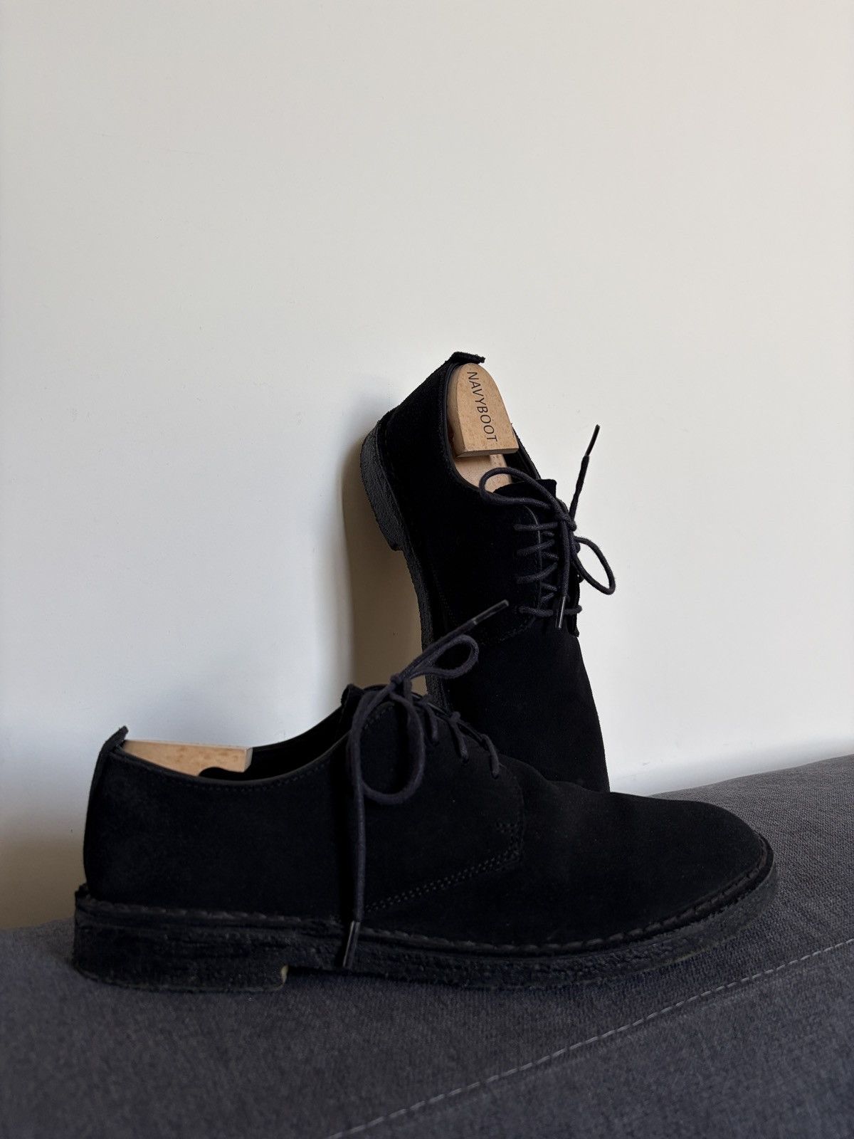 Clarks Clarks Suede Black Desert Shoes Size US 10.5 / EU 43-44 - 8 Thumbnail