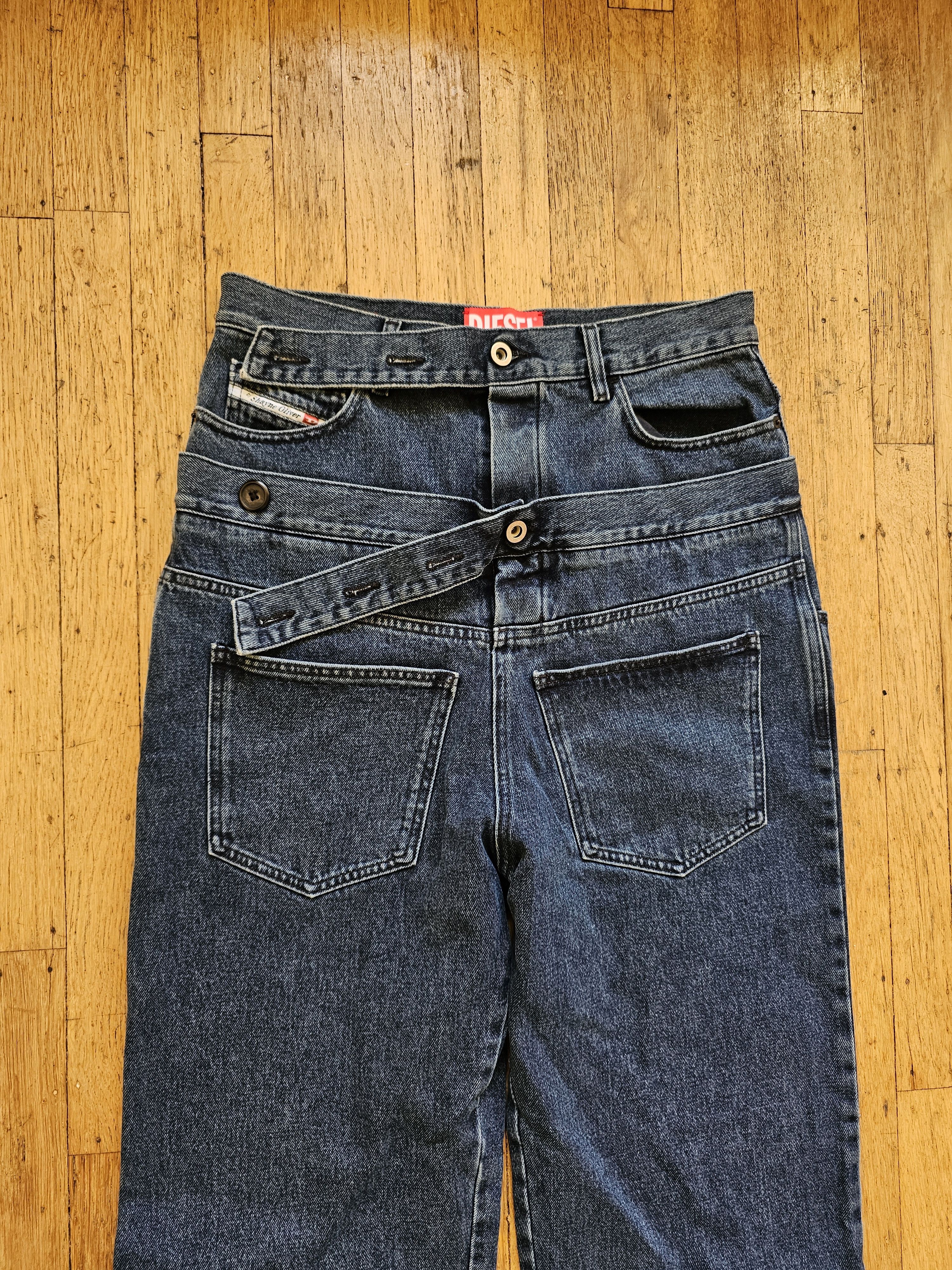 Diesel Shayne Oliver Double Waist Jeans Size US 32 / EU 48 - 4 Thumbnail