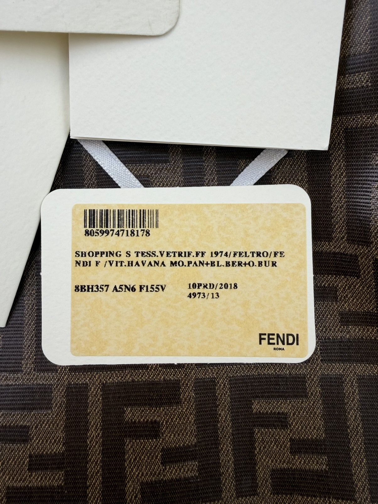 Fendi Fendi Roma Zucca Shopping Tote – 2018 – Full Set Size ONE SIZE - 14 Thumbnail