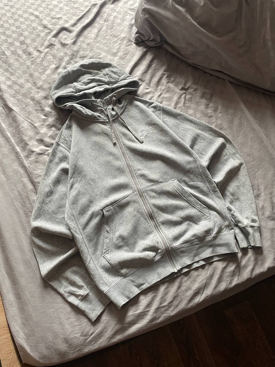Nike Vintage Nike Zip Hoodie Mini Swoosh Cropped Japanese Hype Size US S / EU 44-46 / 1 - 2 Thumbnail