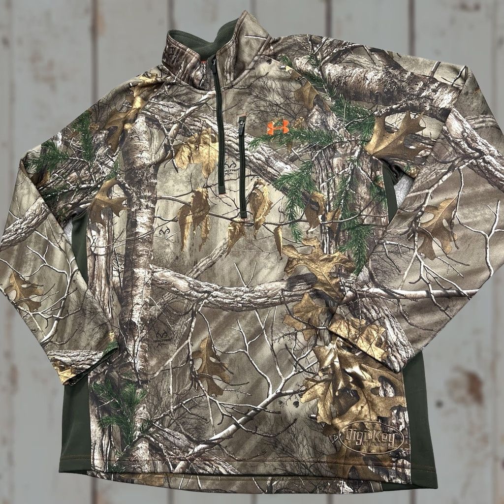 Under Armour Under Armour Camouflage 1/4 Zip Sweatshirt Men 2XL Pullover ColdGear Digi Key Electronics Embroidered Lower Front Size US XXL / EU 58 / 5 - 1 Thumbnail