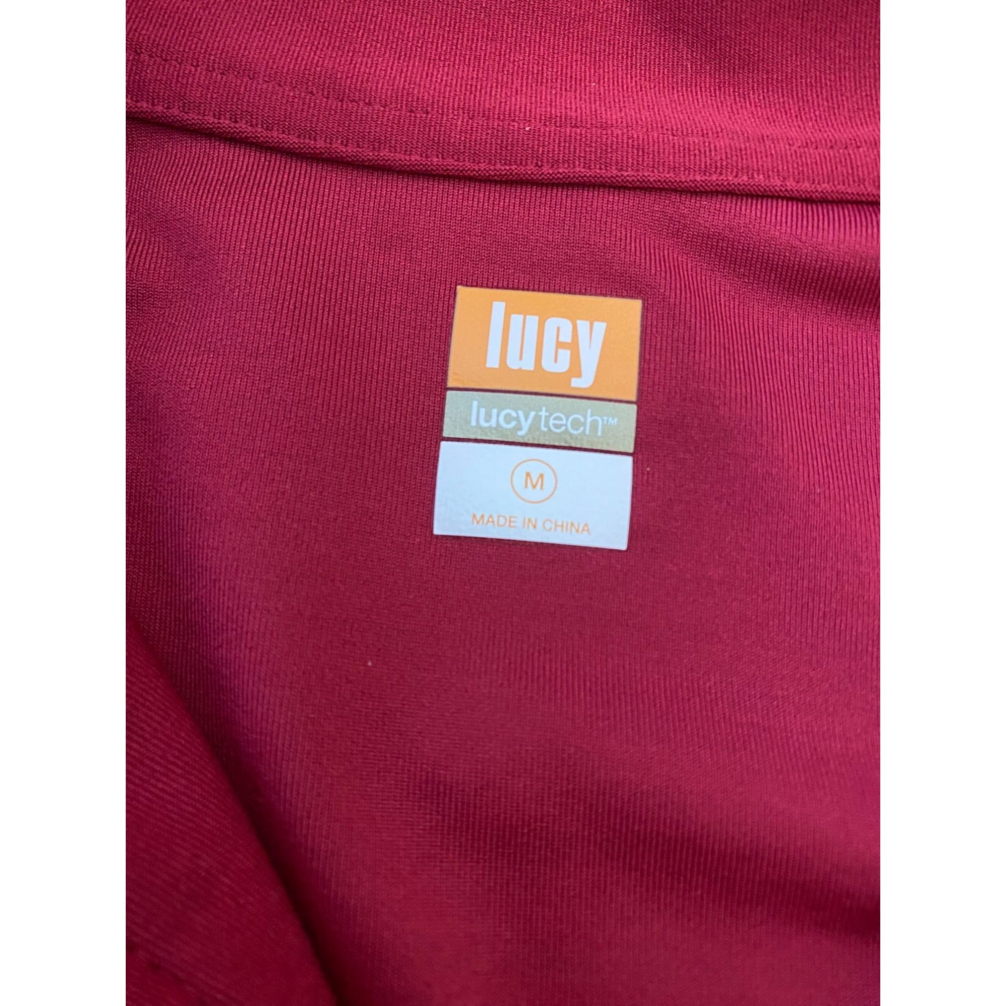 Other Lucy Womens PinkishRed Full-Zip Jacket With Front Pockets - Size M / US 6-8 / IT 42-44 - 3 Thumbnail