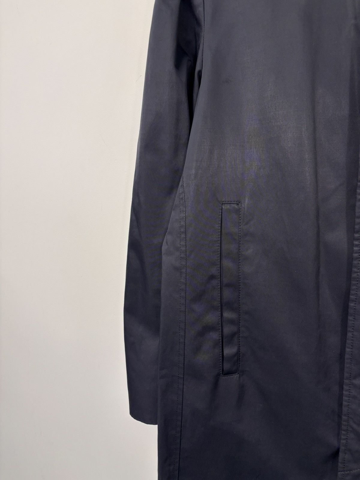Kenzo Kenzo Homme Men’s Black Cotton Nylon Blend Trench Coat Size US M / EU 48-50 / 2 - 7 Thumbnail