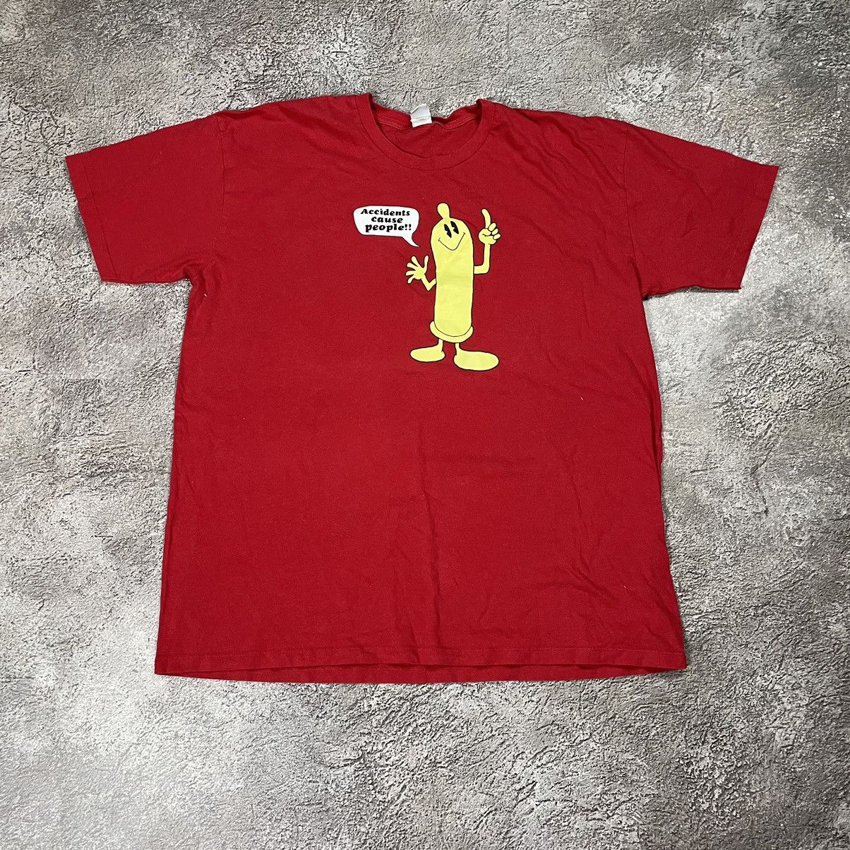 Vintage Vintage Y2K ADULT “ ACCIDENTS CAUSE PEOPLE “ FUNNY BuyTee Size US L / EU 52-54 / 3 - 2 Thumbnail