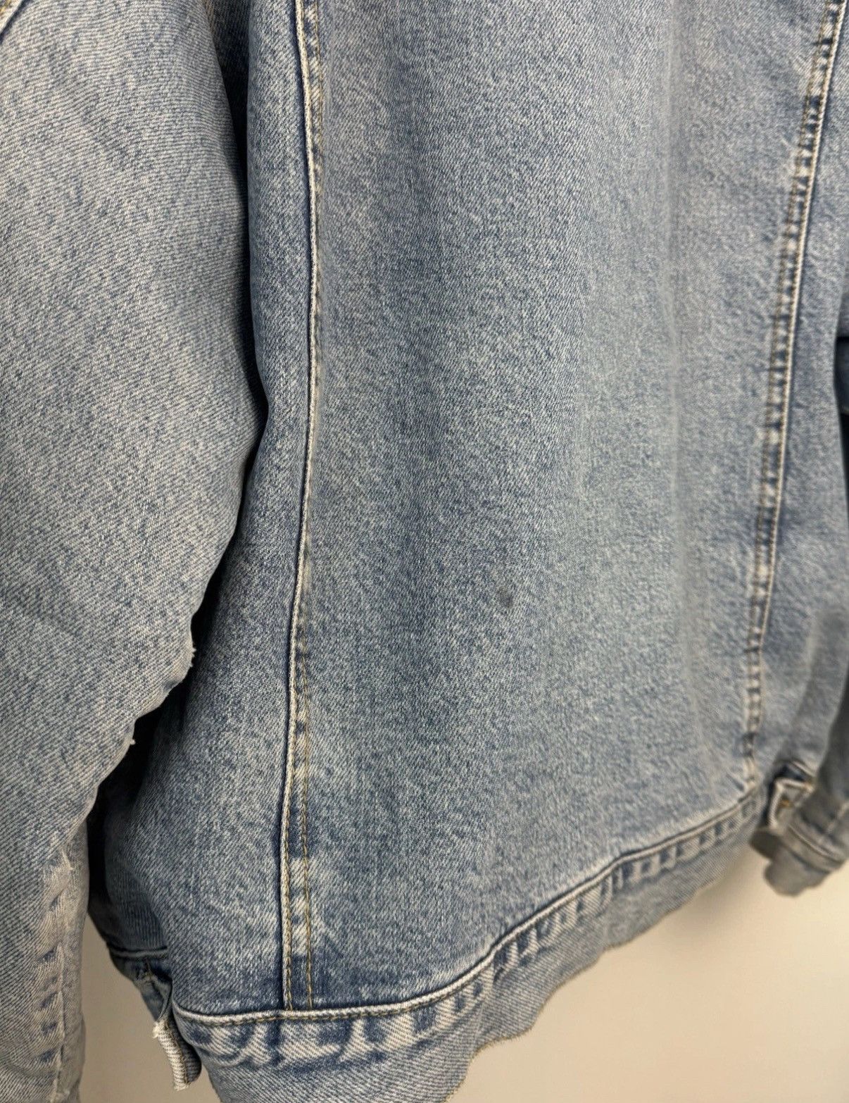 Lee Vintage LEE 90s Lined Rider Button Up Denim Jeans Jacket Men Size US XL / EU 56 / 4 - 10 Thumbnail