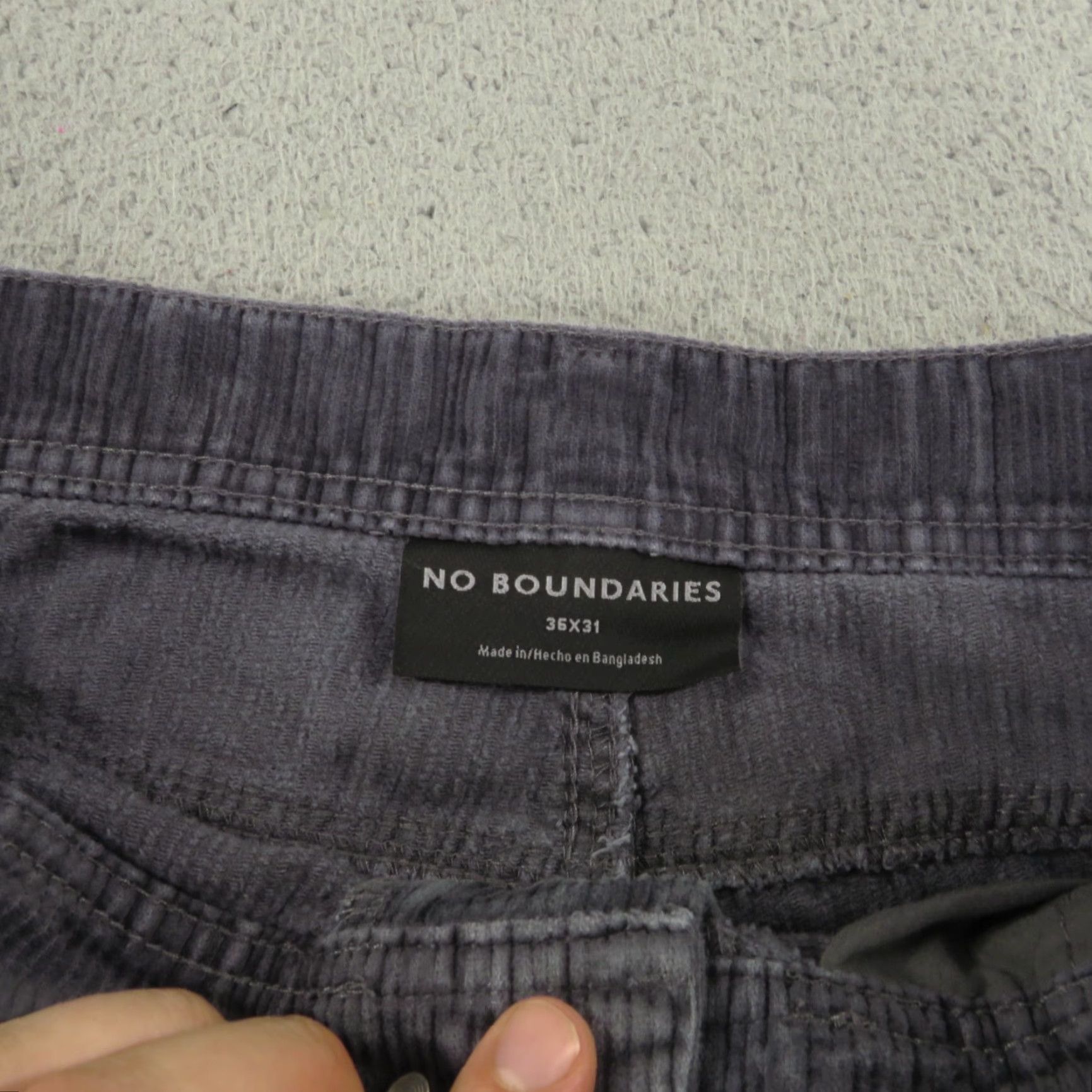 Vintage NOBO Baggy Pants Men 36 Double Knee Carpenter Corduroy Grey Skater Grunge Y2K 90s Womens? Size US 36 / EU 52 - 6 Thumbnail