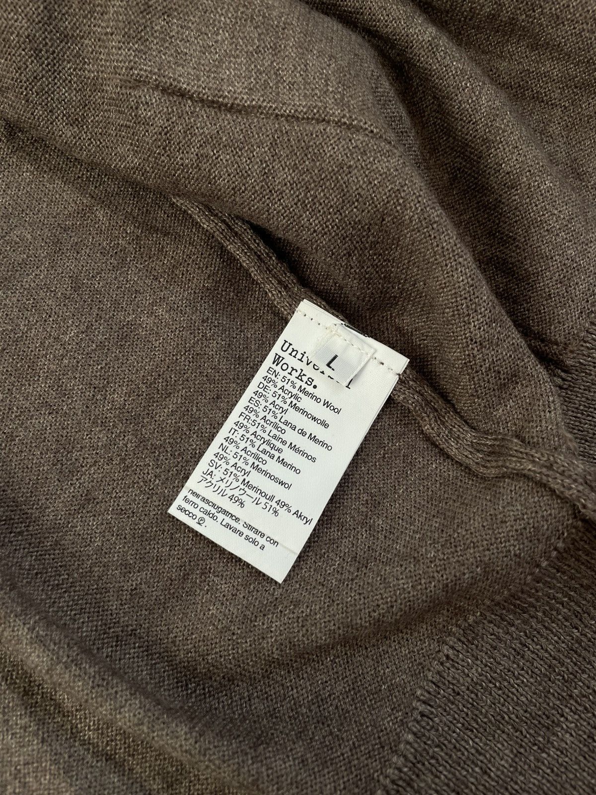 Japanese Brand Rare Universal Works Merino Wool Cardigan Y2k Sweater Size US L / EU 52-54 / 3 - 9 Thumbnail