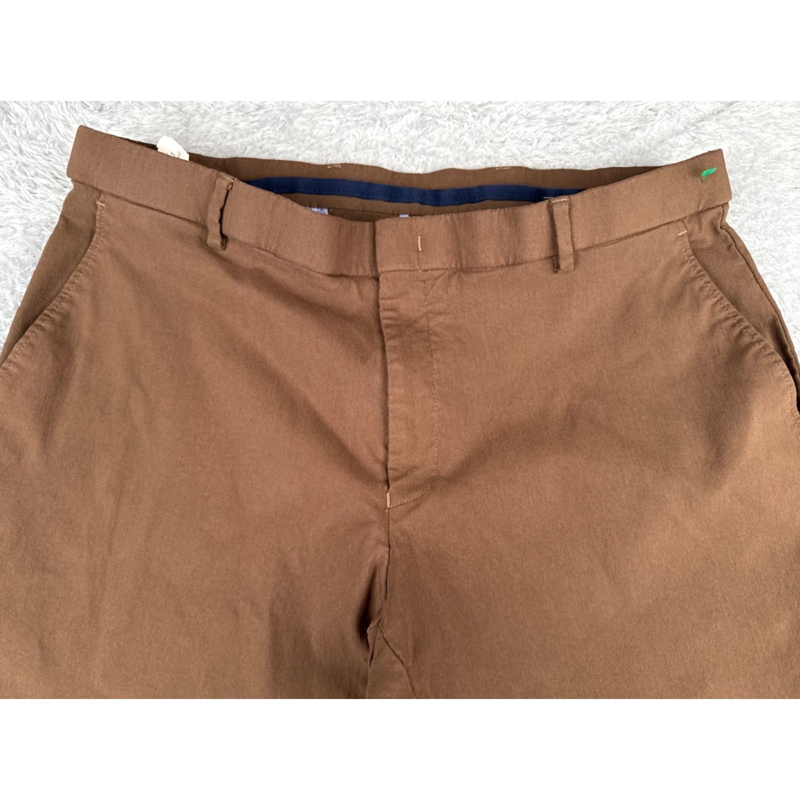 Eddie Bauer Tommy Hilfiger Pants Mens 36 Brown Flat Front Rayon Nylon Blend Straight Leg 30L Size US 36 / EU 52 - 4 Thumbnail