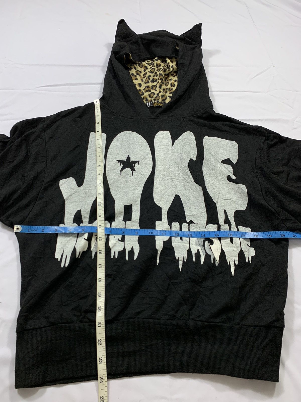 20471120 Vintage Galyge bono joke glitter skull hoodie ifsix style Size US M / EU 48-50 / 2 - 6 Thumbnail