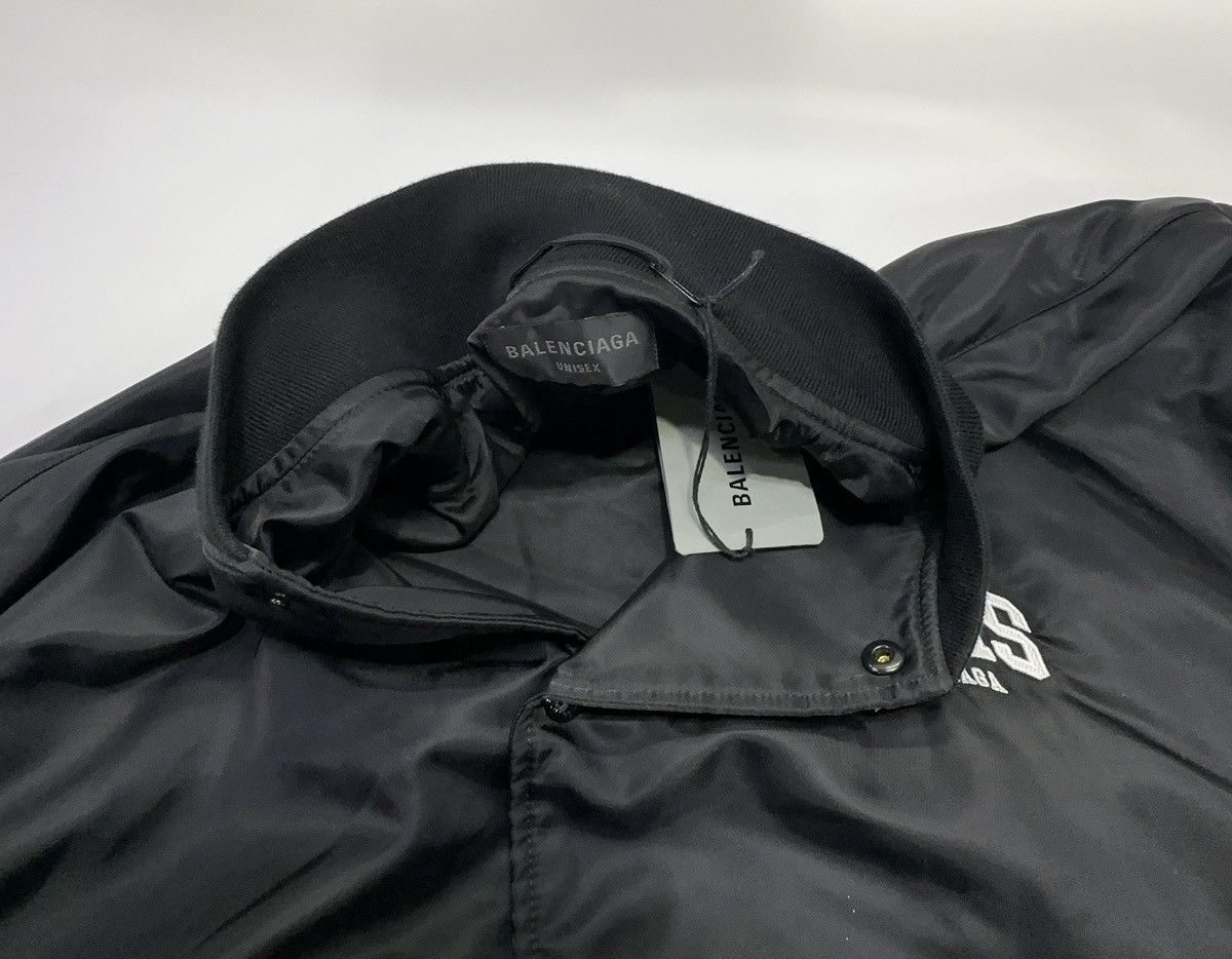 Balenciaga Balenciaga Paris Satin Varsity Jacket Size M / US 6-8 / IT 42-44 - 6 Thumbnail