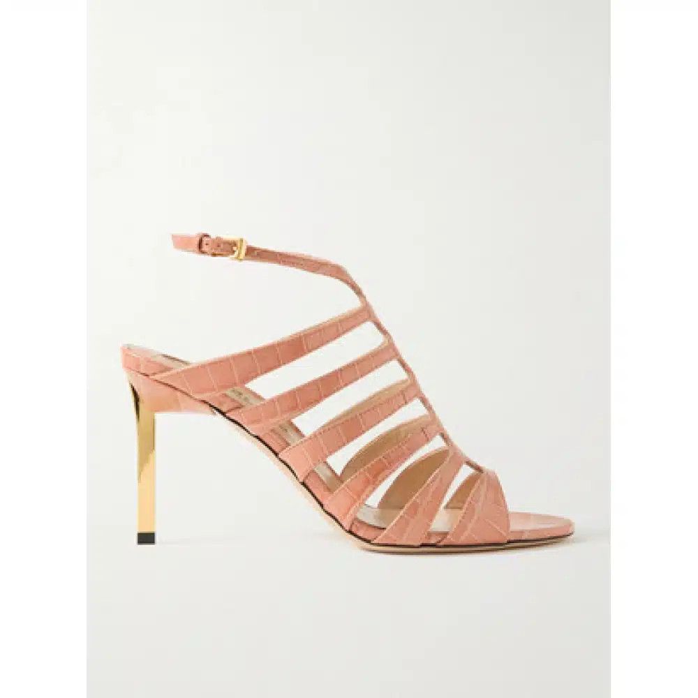 Tom Ford o1loc1c0425 W3490 Carine Mid Heel Sandals in Pink Size US 8.5 / IT 38.5 - 1 Thumbnail