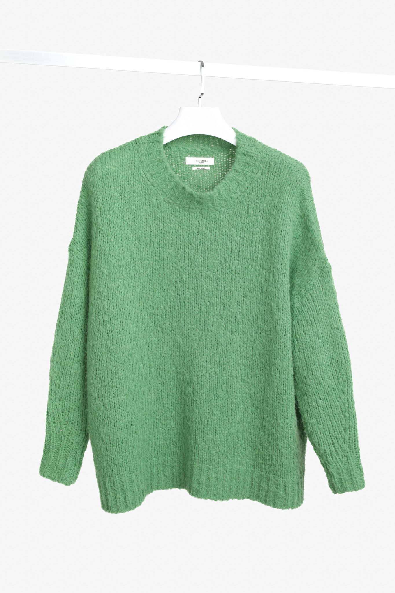 Isabel Marant Etoile Isabel Marant Étoile Green Oversized Alpaca Wool Sweater Size XS / US 0-2 / IT 36-38 - 1 Thumbnail
