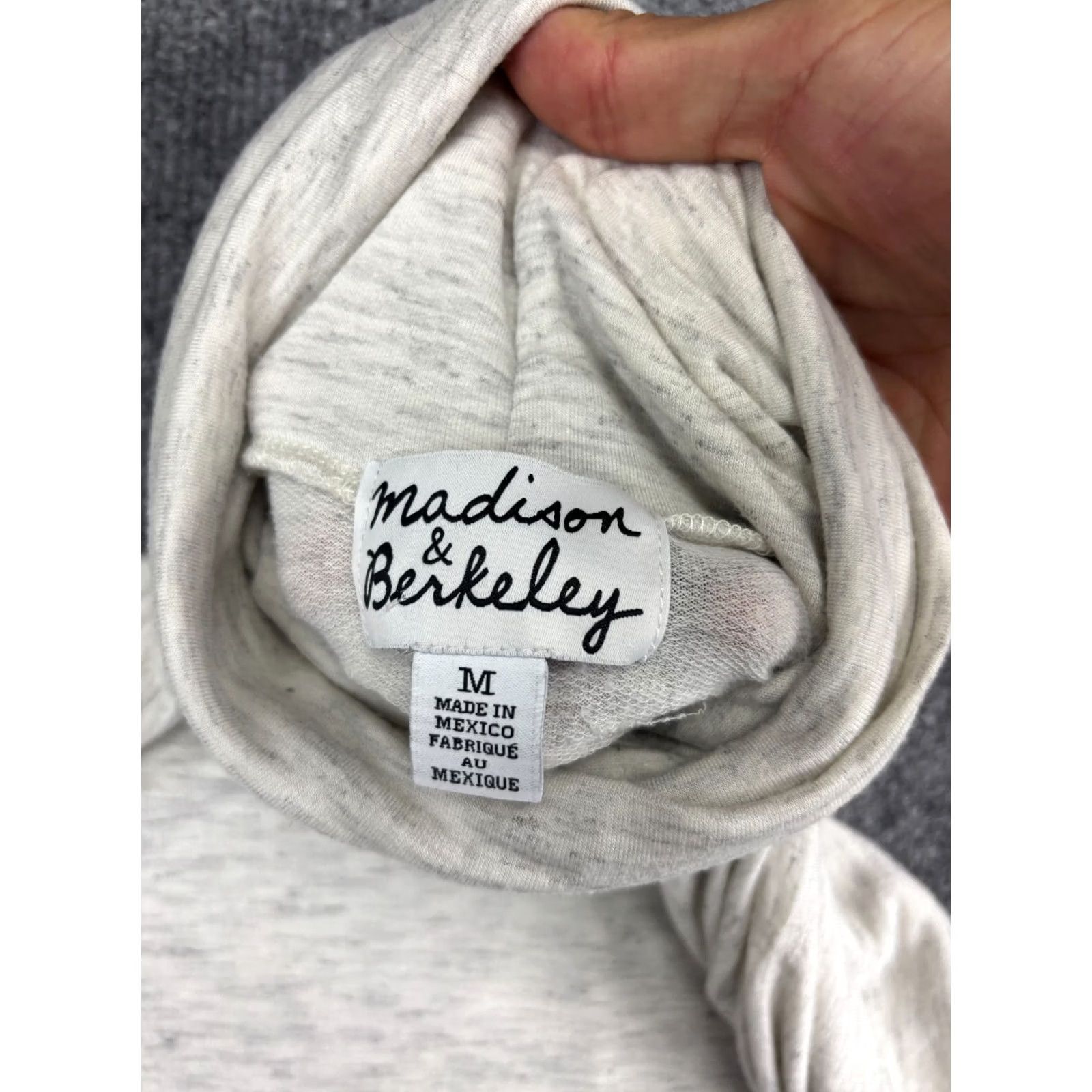 Madison Madison & Berkeley Sweater Women's M Gray Pullover High Neck Pullover Relaxed Size M / US 6-8 / IT 42-44 - 5 Thumbnail