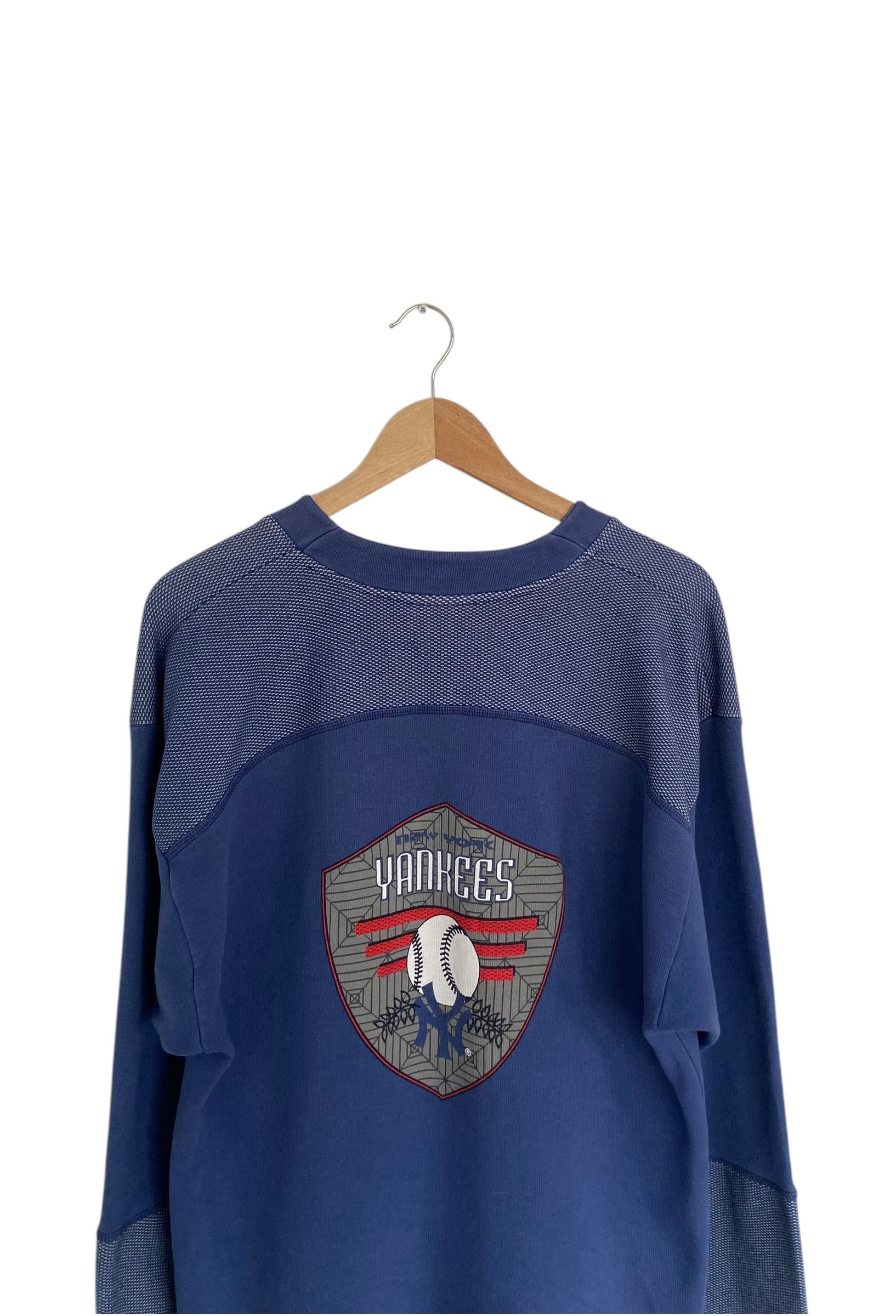 New York Yankees × Vintage 90s' New York Yankees vintage snap-up jacket Size US L / EU 52-54 / 3 - 3 Thumbnail