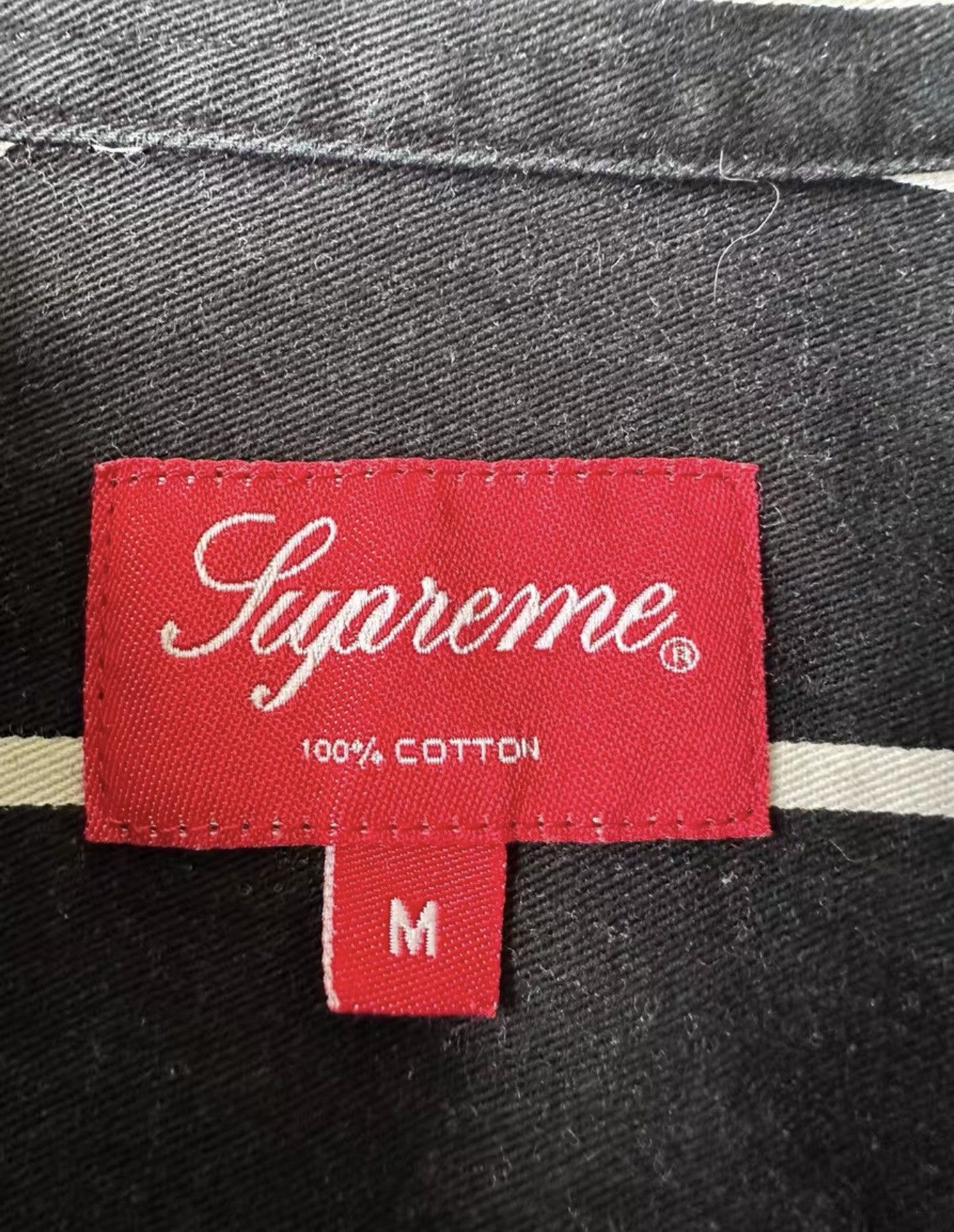 Supreme Supreme stripe work shirt jacket Size US M / EU 48-50 / 2 - 3 Thumbnail