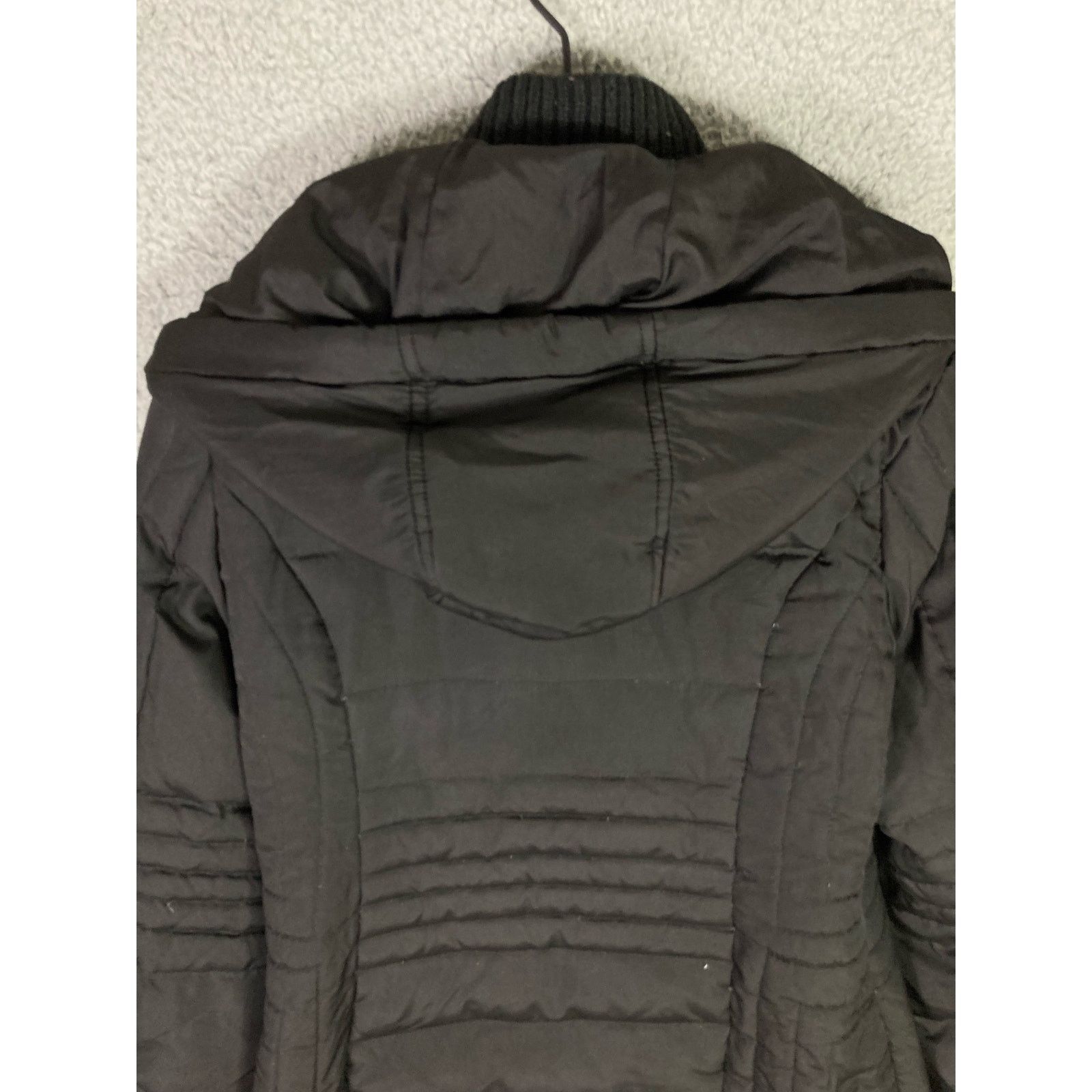 Designer × Vince Camuto Vince Camuto Women's Medium Black Down Parka Hooded Size M / US 6-8 / IT 42-44 - 10 Thumbnail