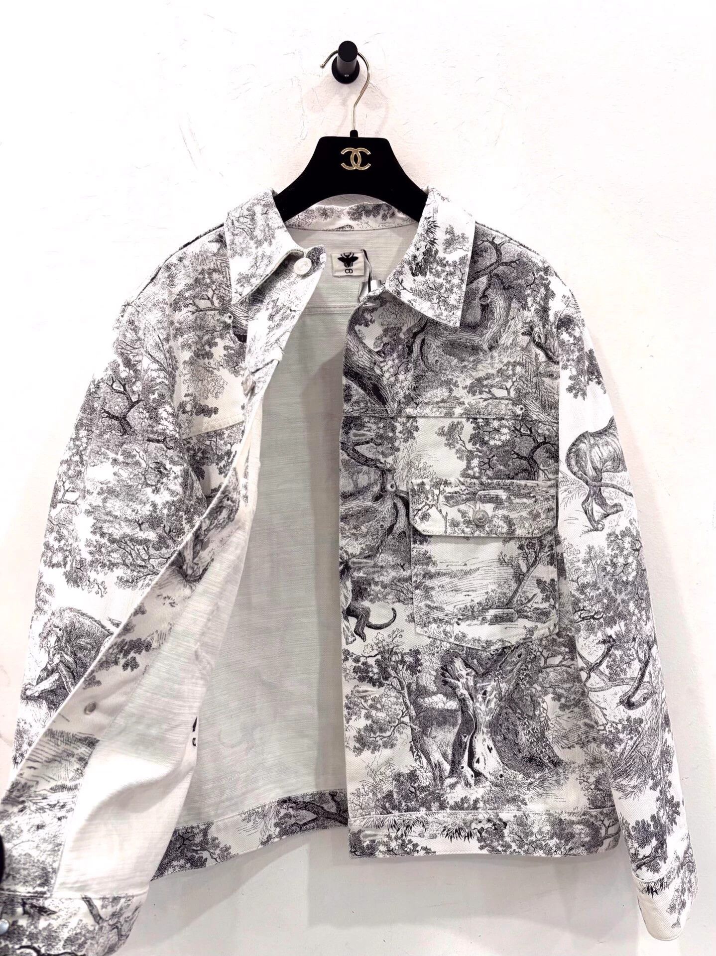 Dior Dior Zoo Print Denim Jacket Black White Men's 38 Size US M / EU 48-50 / 2 - 4 Thumbnail