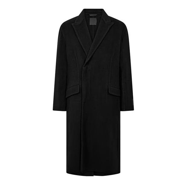 o1g2r1mq0424 Double Long Coats in Black