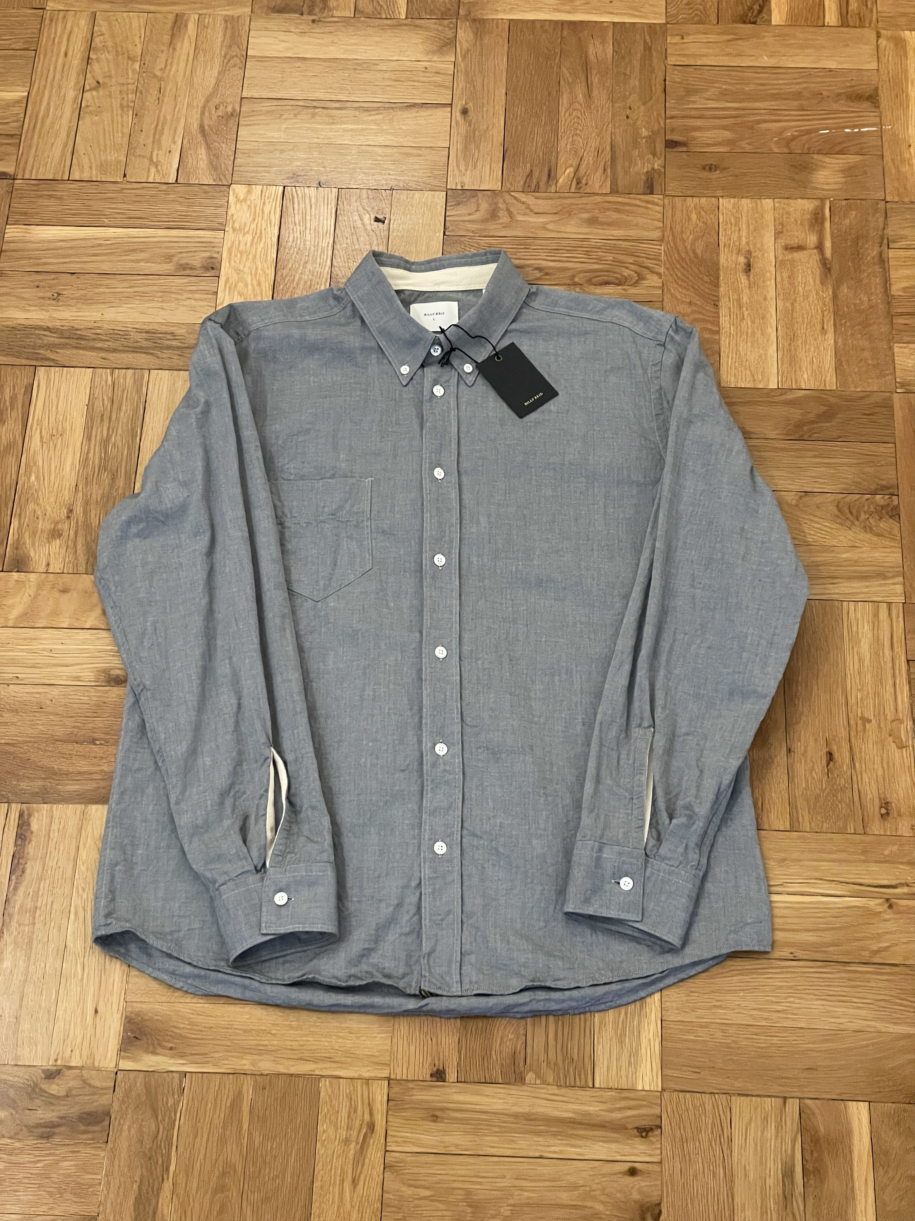 Billy Reid Arnie Oxford Shirt Size US L / EU 52-54 / 3 - 1 Thumbnail