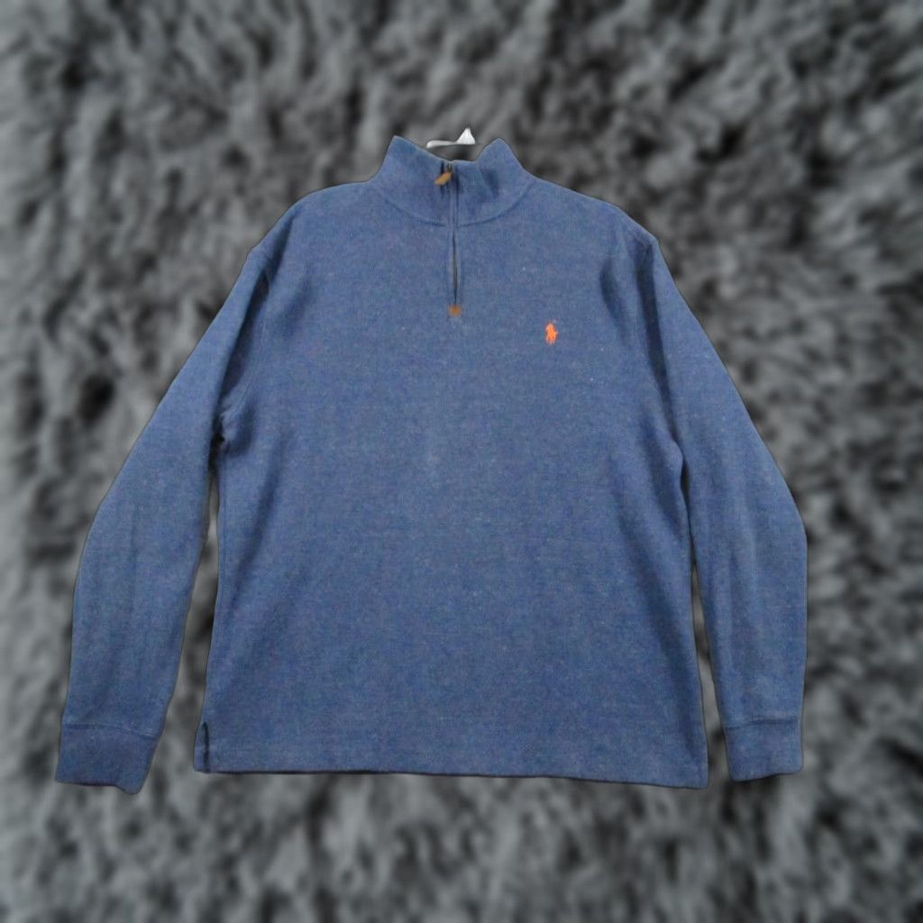 Polo Ralph Lauren Polo Ralph Lauren Pullover Large Men 1/4 Zip Long Sleeve Heathered Blue Polo Ralph Lauren Pullover 1/4 Zip Large Men Heathered Blue Size US L / EU 52-54 / 3 - 1 Thumbnail