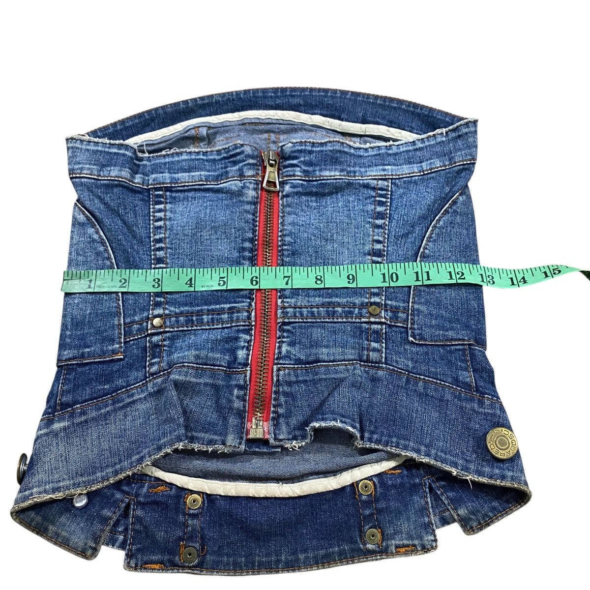 Dsquared2 Dsquared2 Denim Strapless Bustier Corset Style Strapless Size S / US 4 / IT 40 - 10 Thumbnail