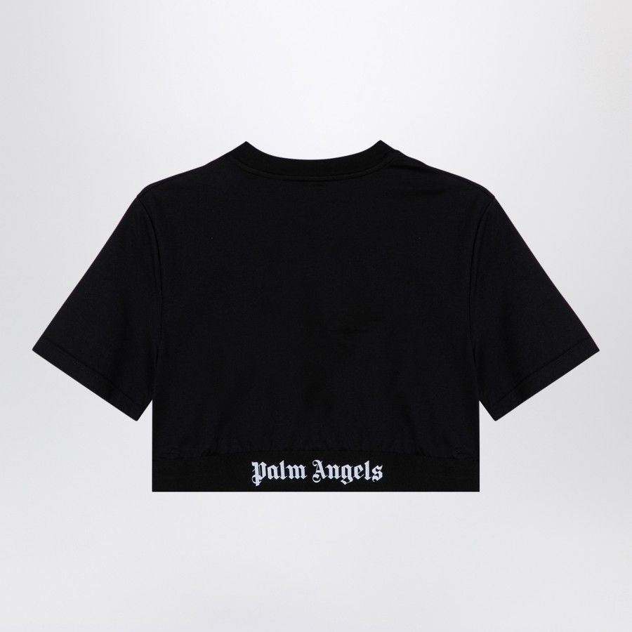 Palm Angels o1d2blof0924 T-shirt With Logo In Black Size S / US 4 / IT 40 - 2 Thumbnail