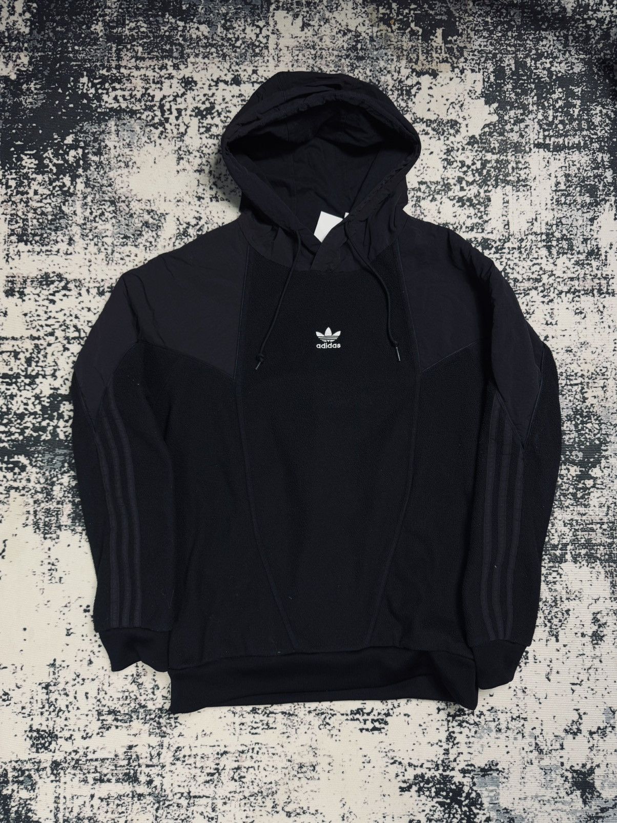 Adidas Adidas Hoodie Black Logo Fleece S Size US S / EU 44-46 / 1 - 1 Thumbnail