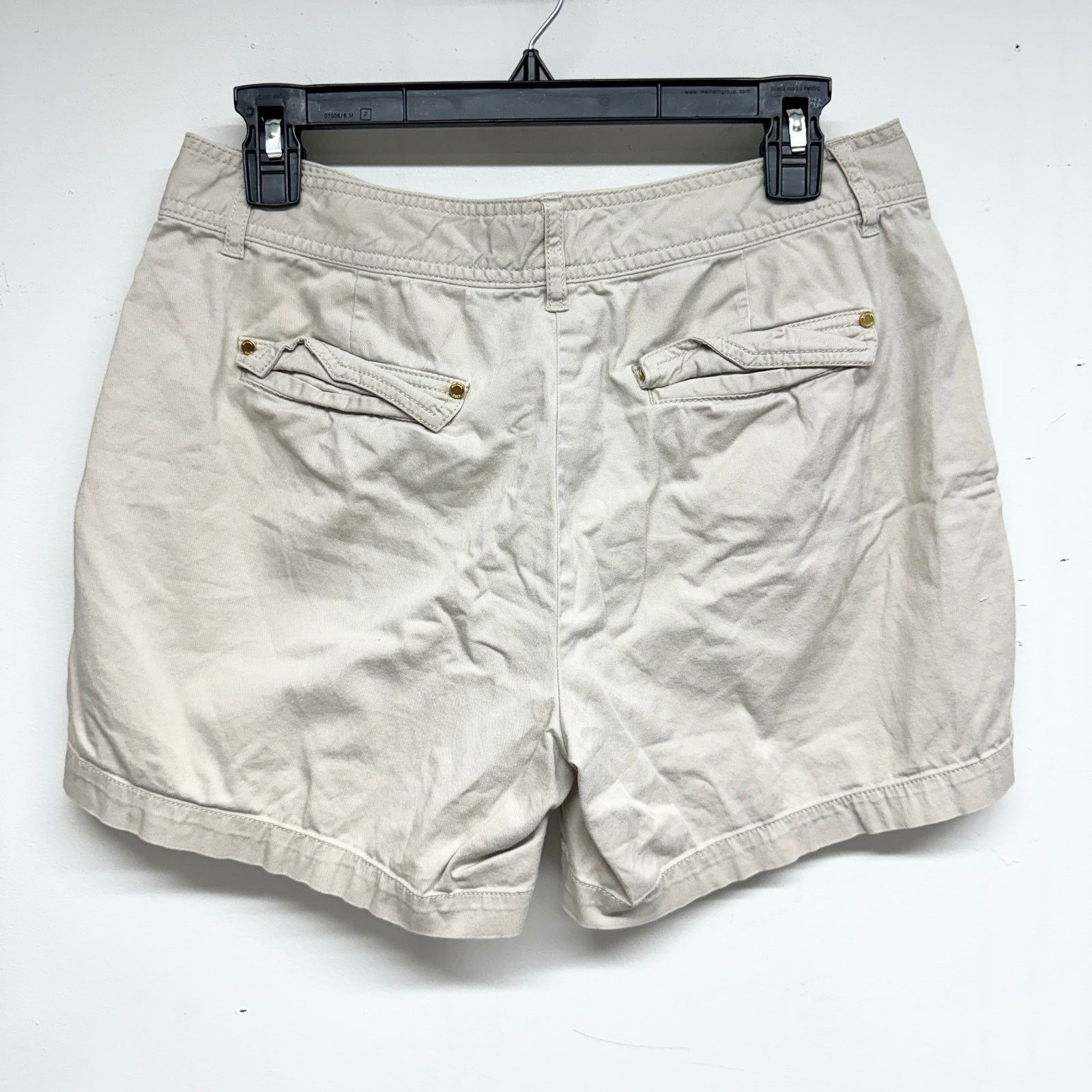 Michael Kors Michael Kors Twill Shorts Light Grey Cotton High Rise 8 Size 30" / US 8 / IT 44 - 3 Thumbnail