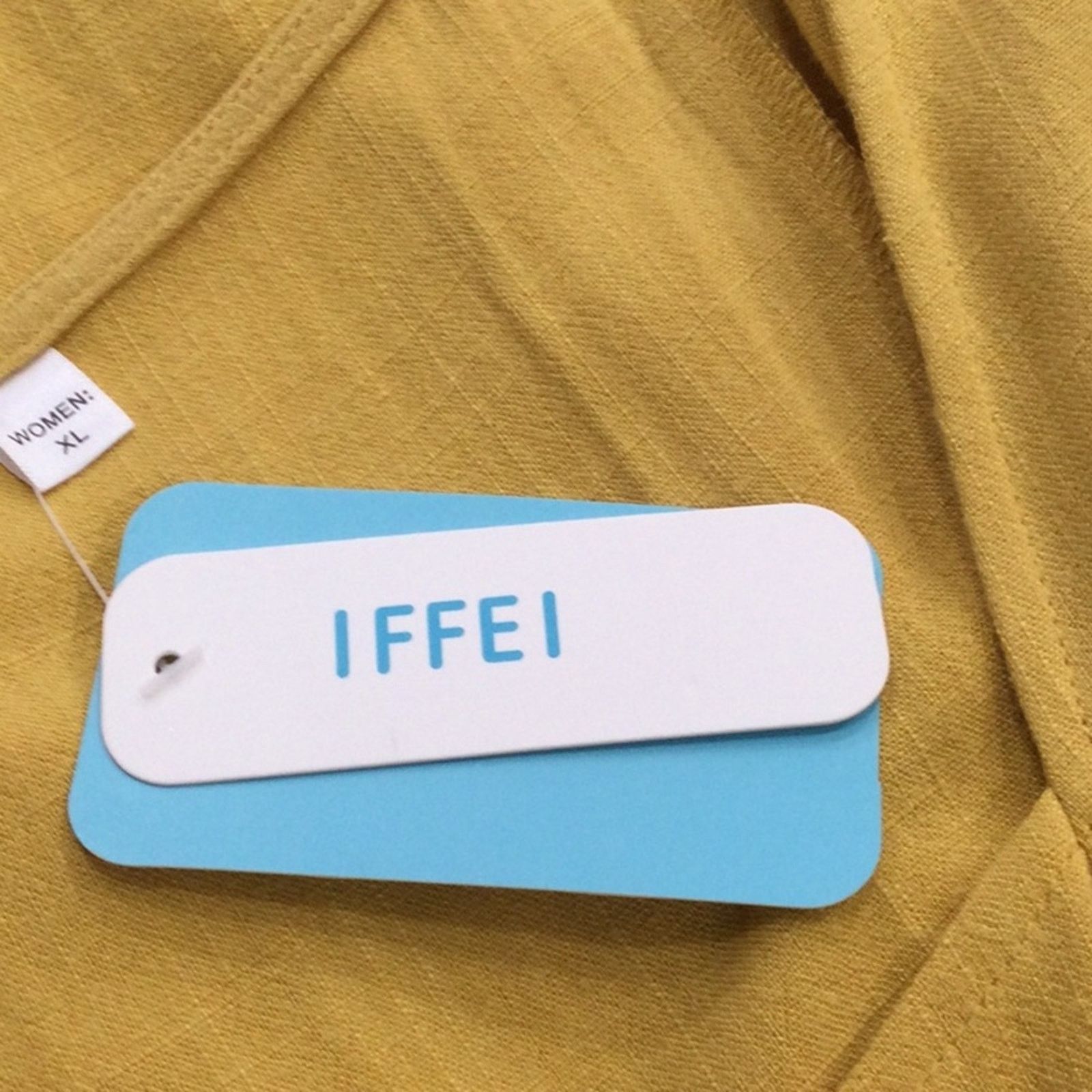 Other IFFEI Mustard Yellow Full Button Sleeve A-Line Dress XL NWT Size XL / US 12-14 / IT 48-50 - 14 Thumbnail