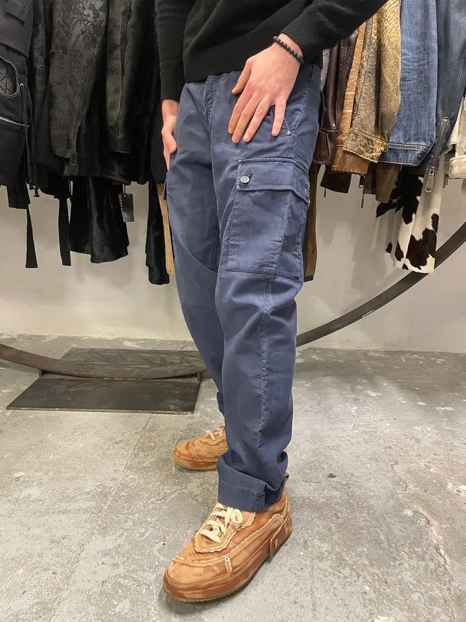 Prada × Vintage AW2006 Prada Navy Straight Relaxed Cargo Pants Size US 34 / EU 50 - 3 Thumbnail